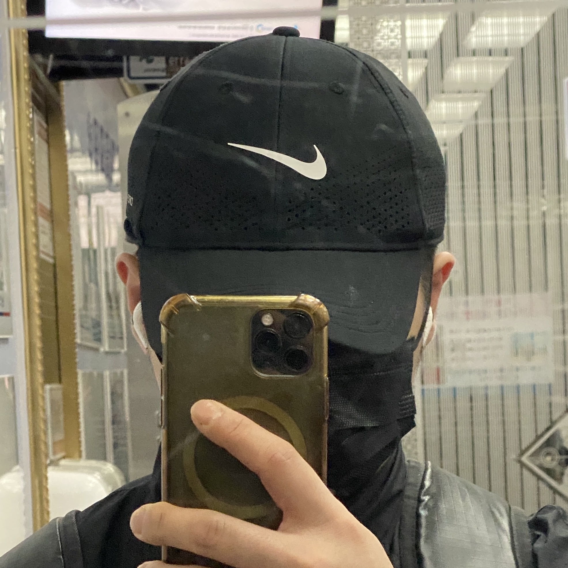 Nike Dri-Fit ADV Club Unstructured Tennis Cap Black 착용 스타일