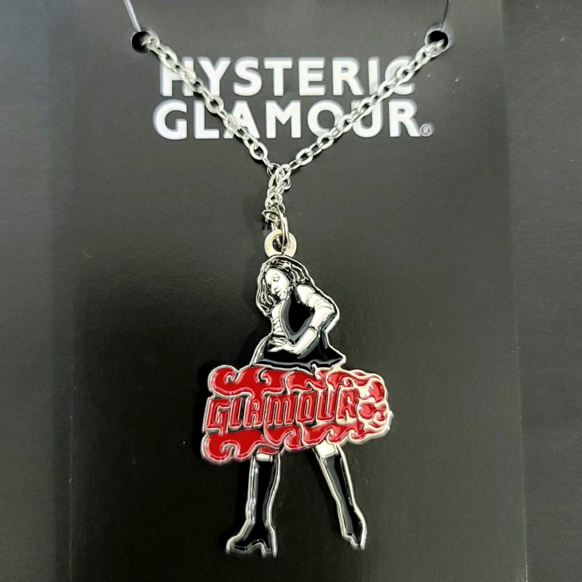 Hysteric Glamour Vixen Girl Necklace Silver 착용 스타일 - 1