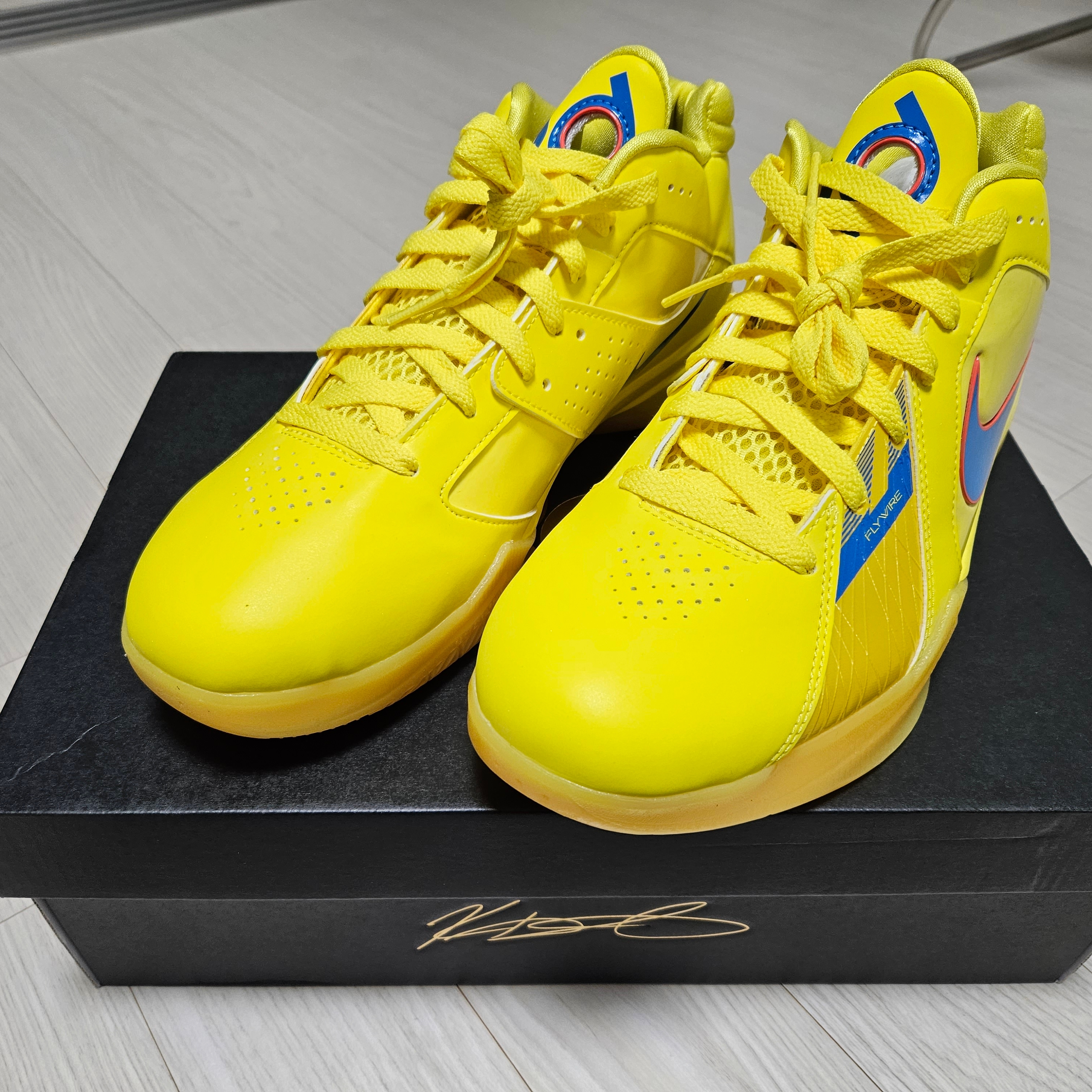 Nike Zoom KD 3 Vibrant Yellow 착용 스타일 - 1
