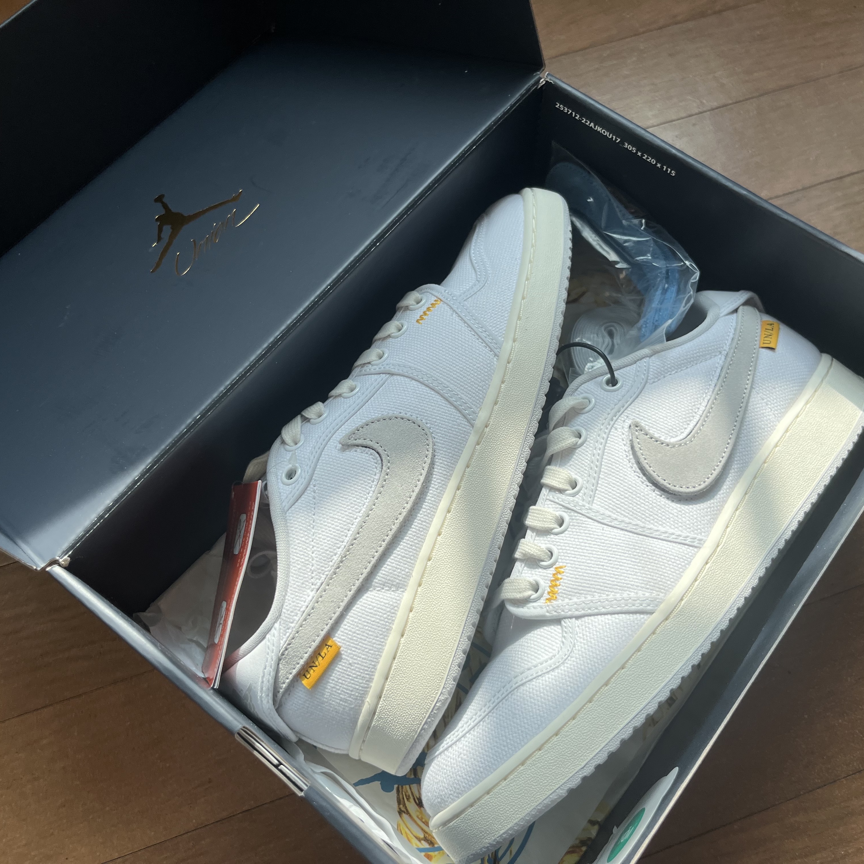 Jordan 1 x Union KO Low White 착용 스타일