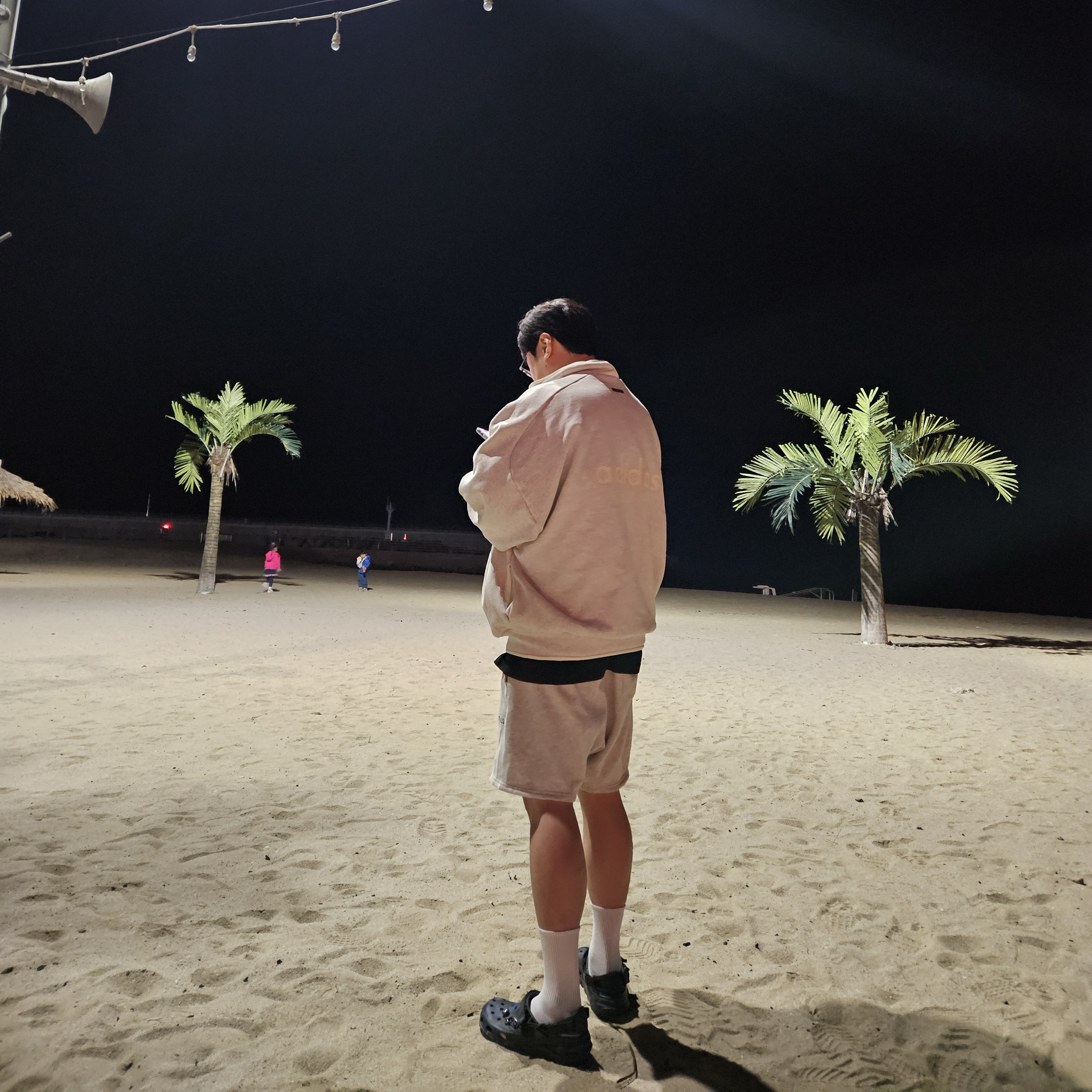 Adidas x Fear Of God Athletics Heather Track Jacket Chalk White - KR Sizing, Adidas x Fear Of God Athletics Heather Track Jacket Chalk White - US Sizing 착용 스타일 - 3