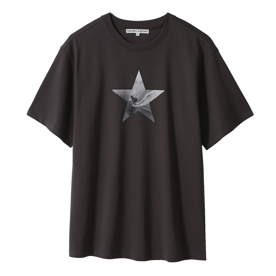 가든익스프레스 서핑 스타 티셔츠 차콜(Garden Express Surfing Star T-Shirt Charcoal)
