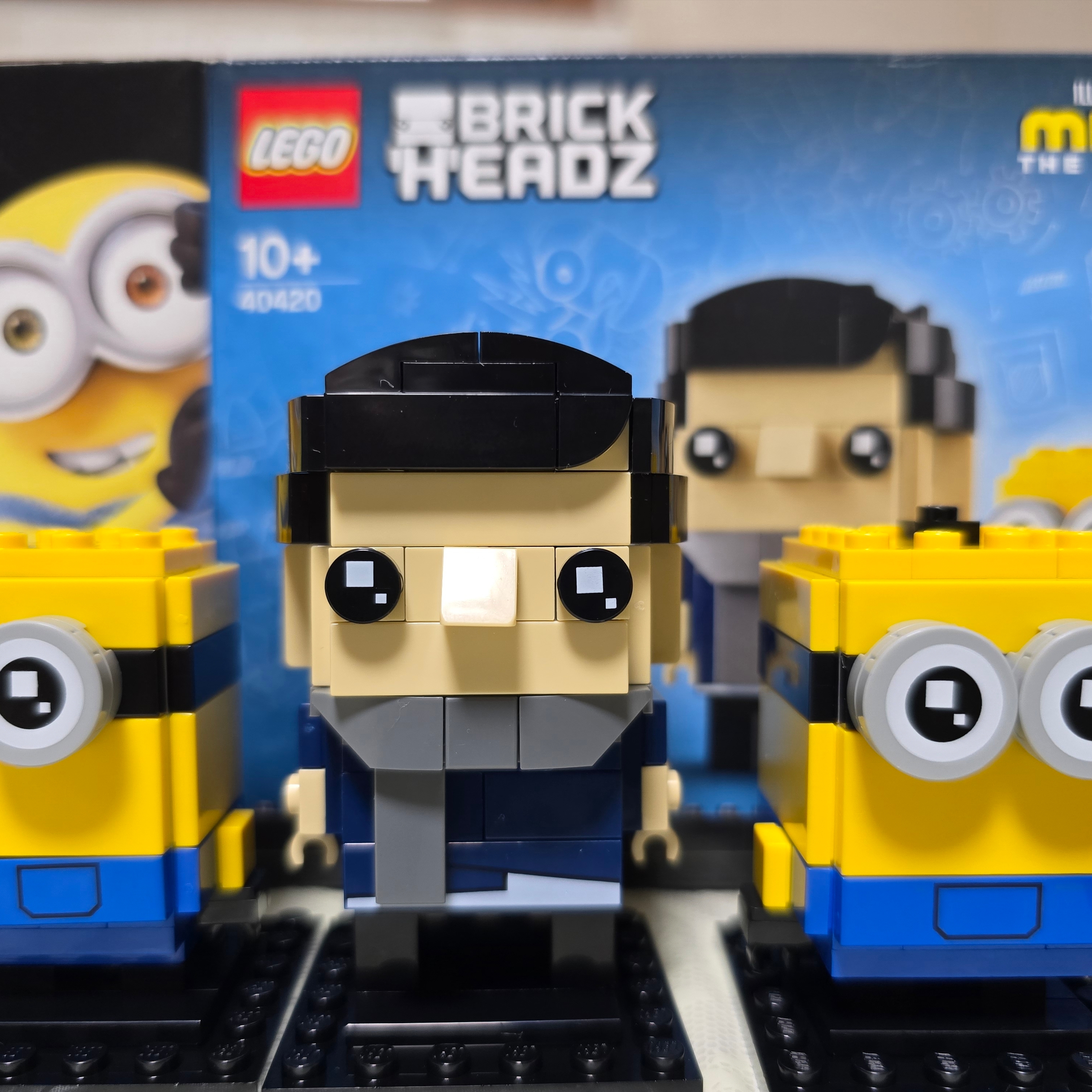 Lego Brickheadz Gru, Stuart and Otto 착용 스타일