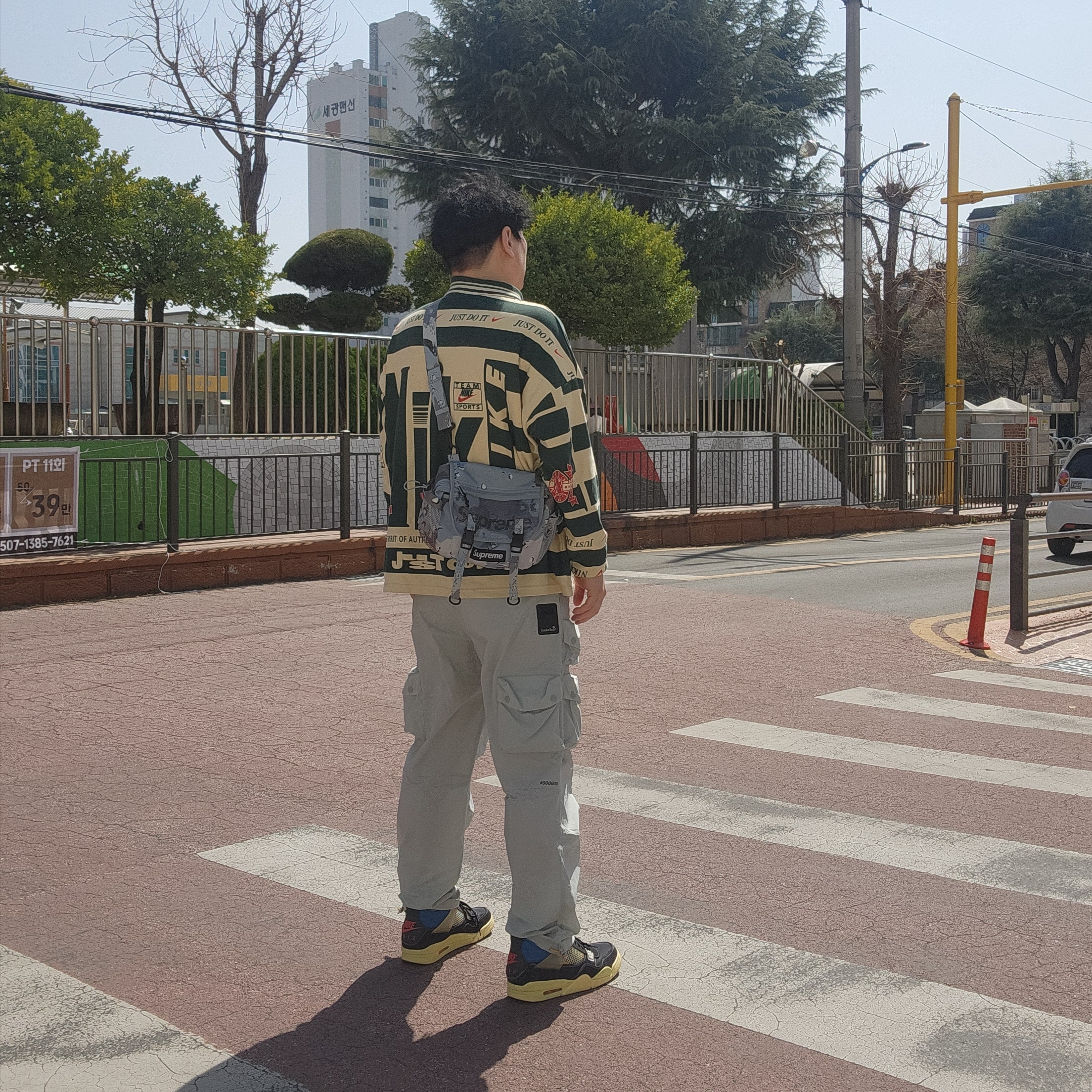 Nike x Cactus Plant Flea Market Long Sleeve Polo Natural - US/EU, Jordan 4 x Union Retro Off Noir 착용 스타일 - 2