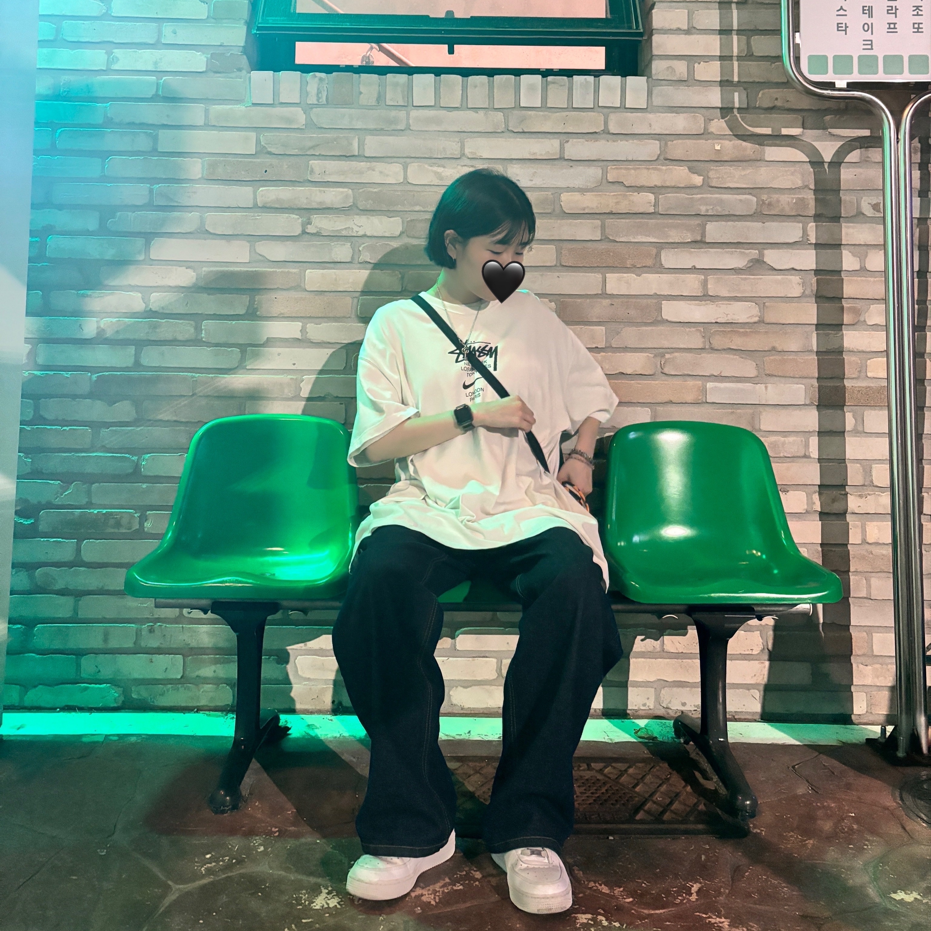 Nike x Stussy WT T-Shirt White - Asia, Nike Air Force 1 '07 Low White 착용 스타일