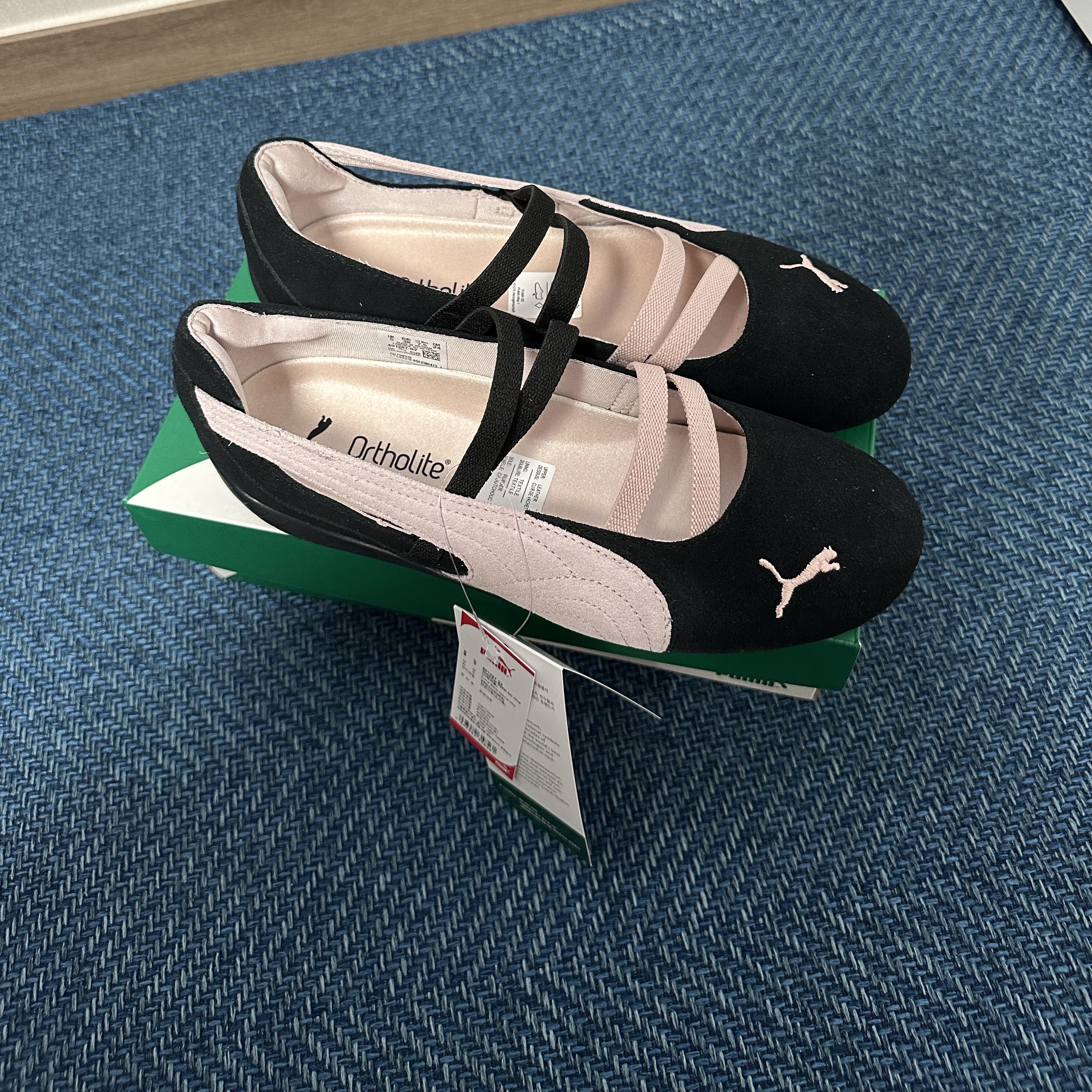 (W) Puma Speedcat Ballet Suede Puma  Black Mauve Mist 착용 스타일