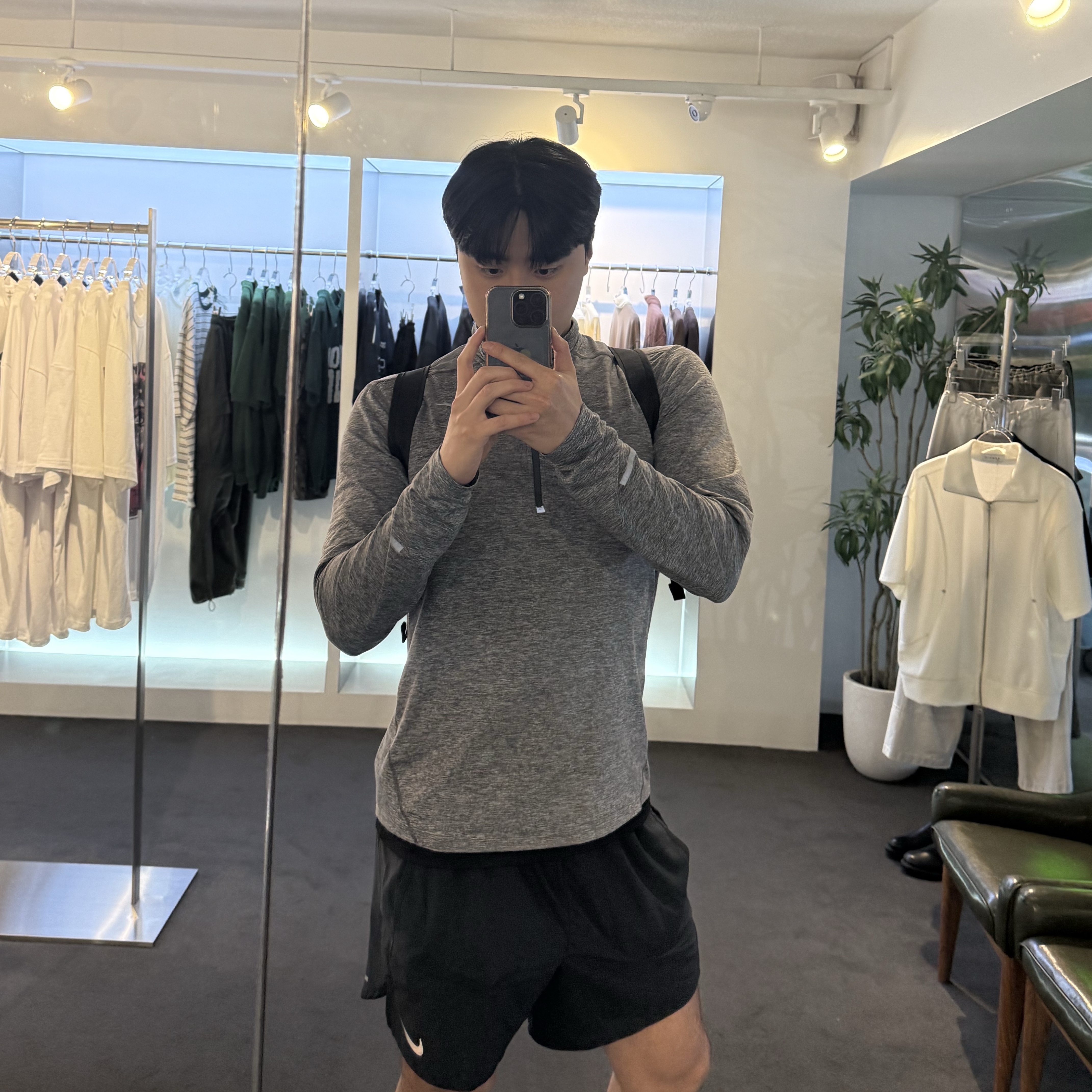 Nike Dri-Fit Stride 5 Inch Brief Lined Running Shorts Black - Asia 착용 스타일 - 2