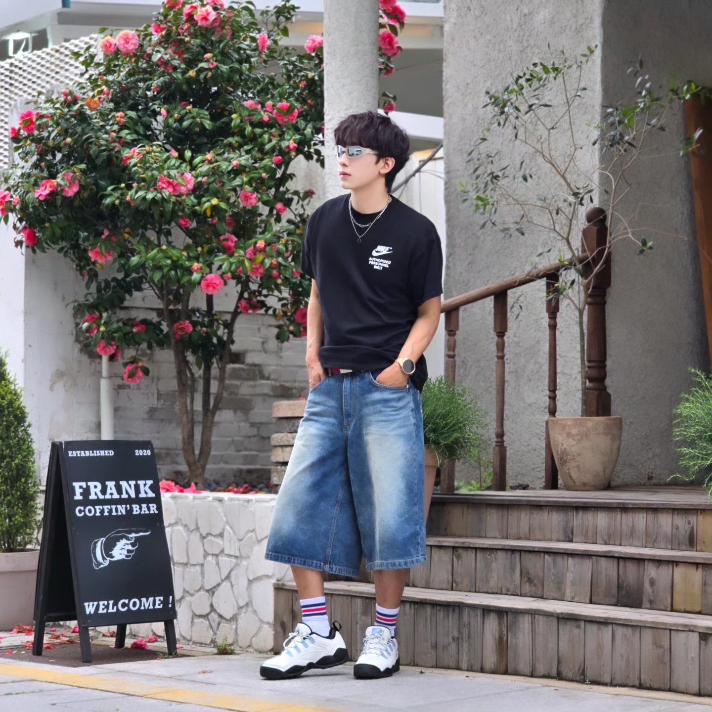 Nike NSW Authorized Personnel T-Shirt Black - Asia, Nike NSW Authorized Personnel T-Shirt Black - US/EU 착용 스타일 - 9