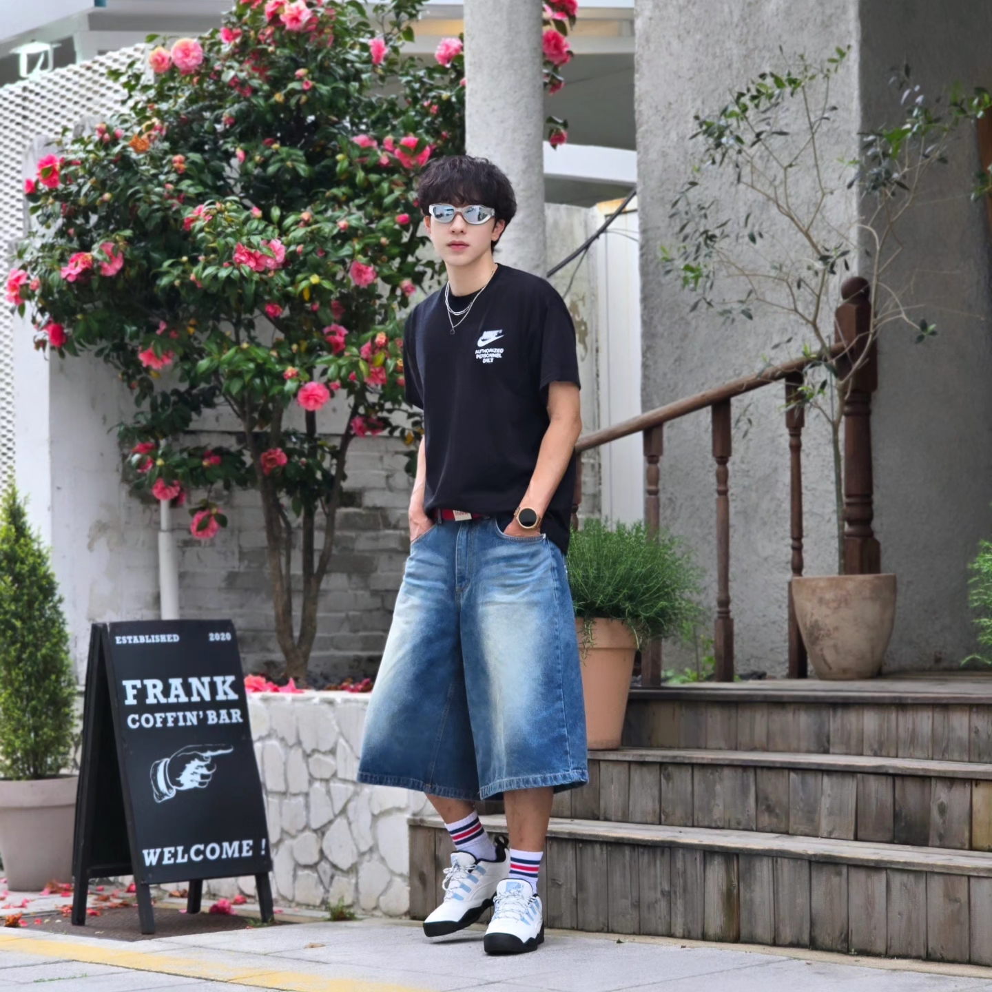 Nike NSW Authorized Personnel T-Shirt Black - Asia, Nike NSW Authorized Personnel T-Shirt Black - US/EU 착용 스타일 - 8