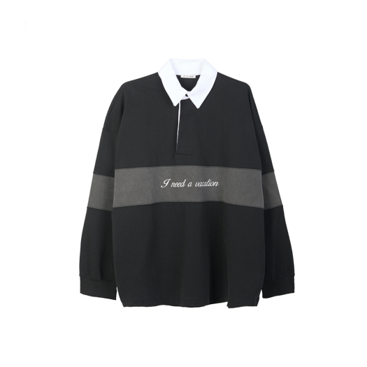 BB25LT006CH Broken Beat Pk Collar Shirt Charcoal