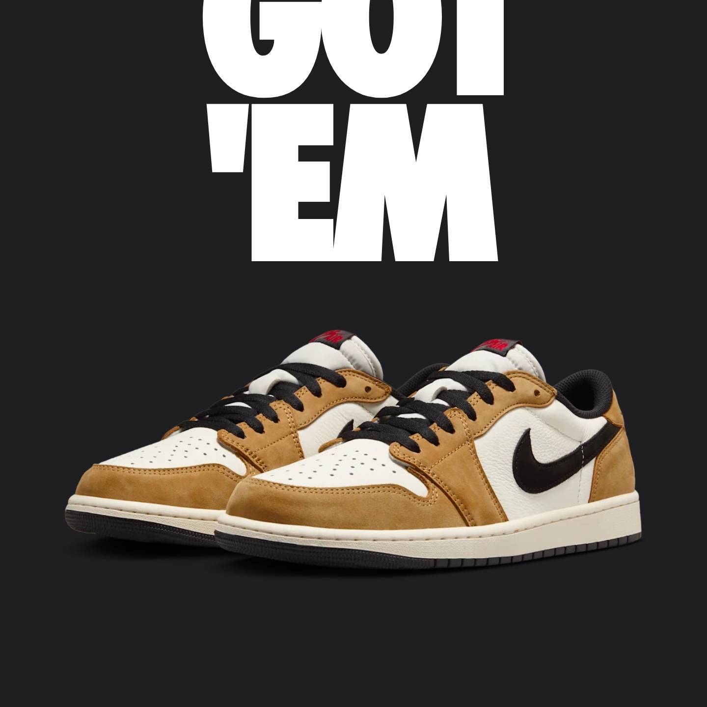 Jordan 1 Low OG Sail and Golden Harvest 착용 스타일 - 2