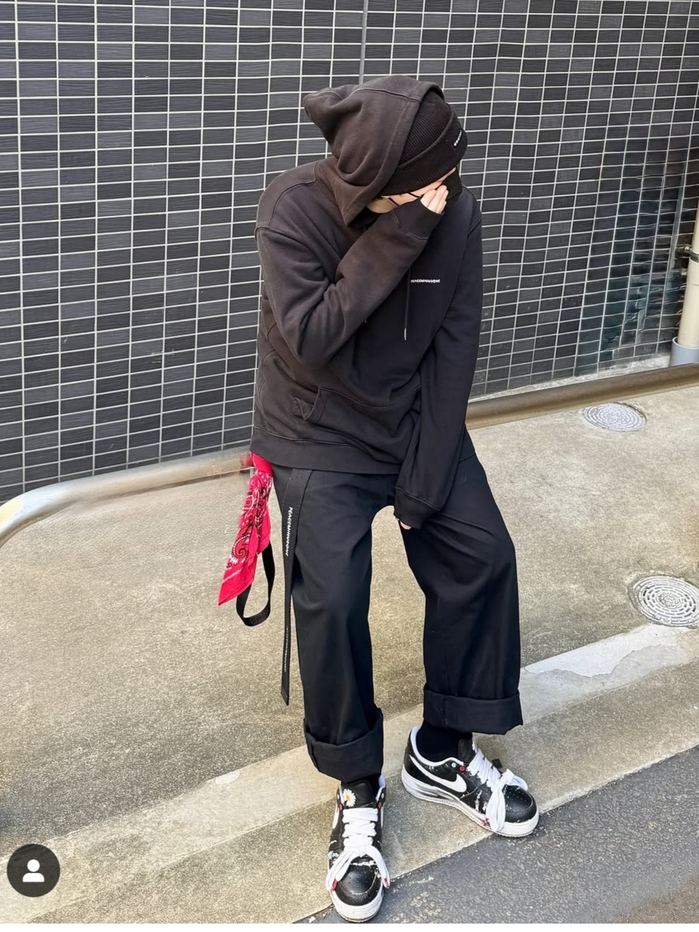 Nike x Peaceminusone Air Force 1 Low Para-Noise 착용 스타일