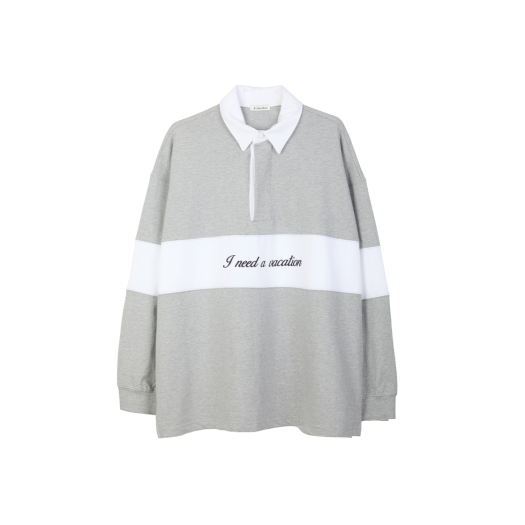 BB25LT006GR Broken Beat Pk Collar Shirt Grey
