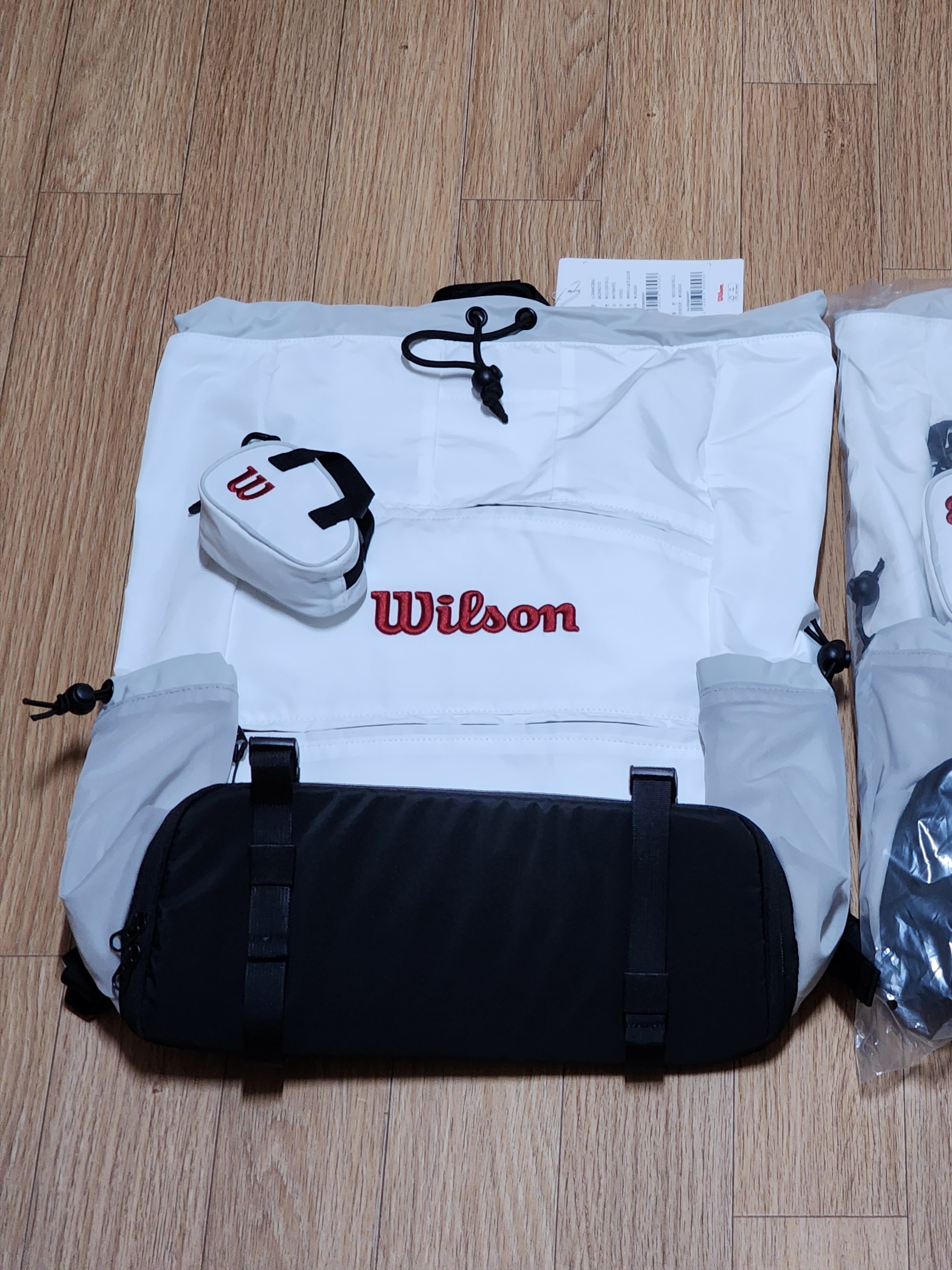 Wilson Tennis Drawstring Backpack White 착용 스타일 - 1