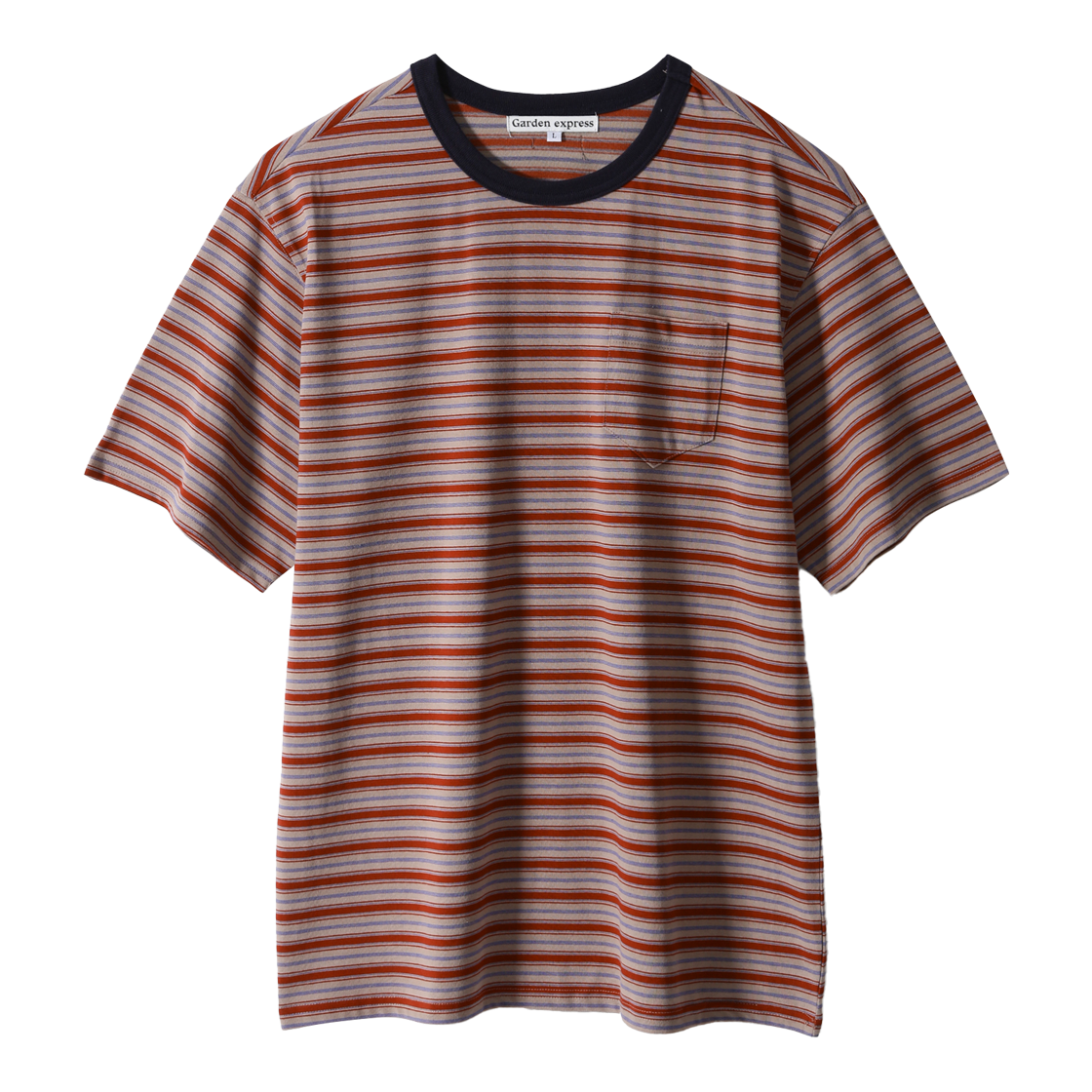 가든익스프레스 멀티 스트라이프 티셔츠 레드(Garden Express Multi Stripe T-Shirt Red)
