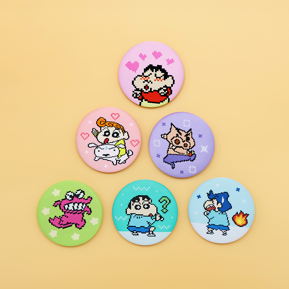 대원미디어 짱구는못말려 픽셀 자수 캔배지 랜덤단품(Daewonmedia Crayon Shin Chan Pixel Embroidered Can Badge Random Single) - 3
