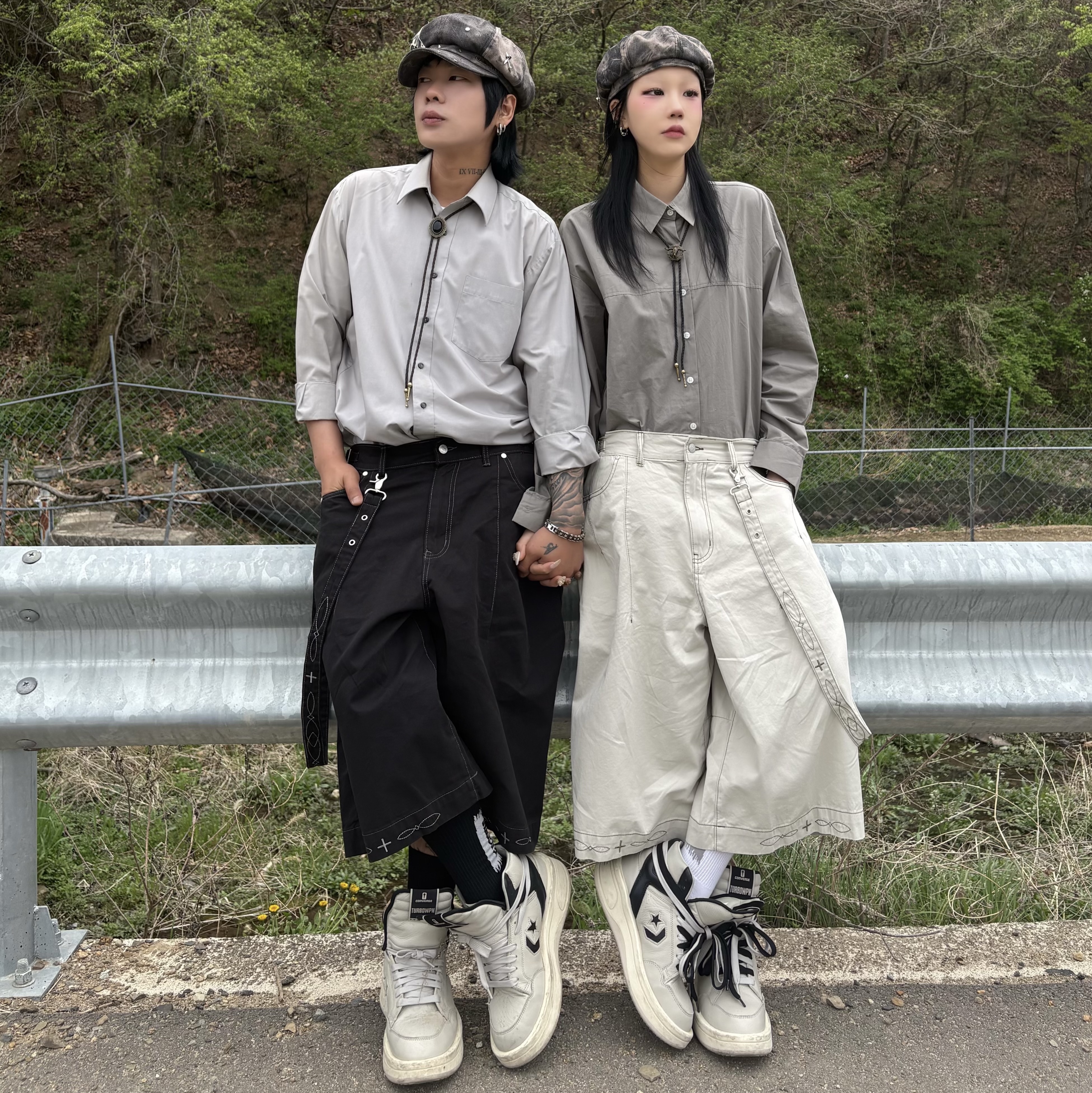 Converse x Drkshdw Turbowpn Pelican 착용 스타일 - 1