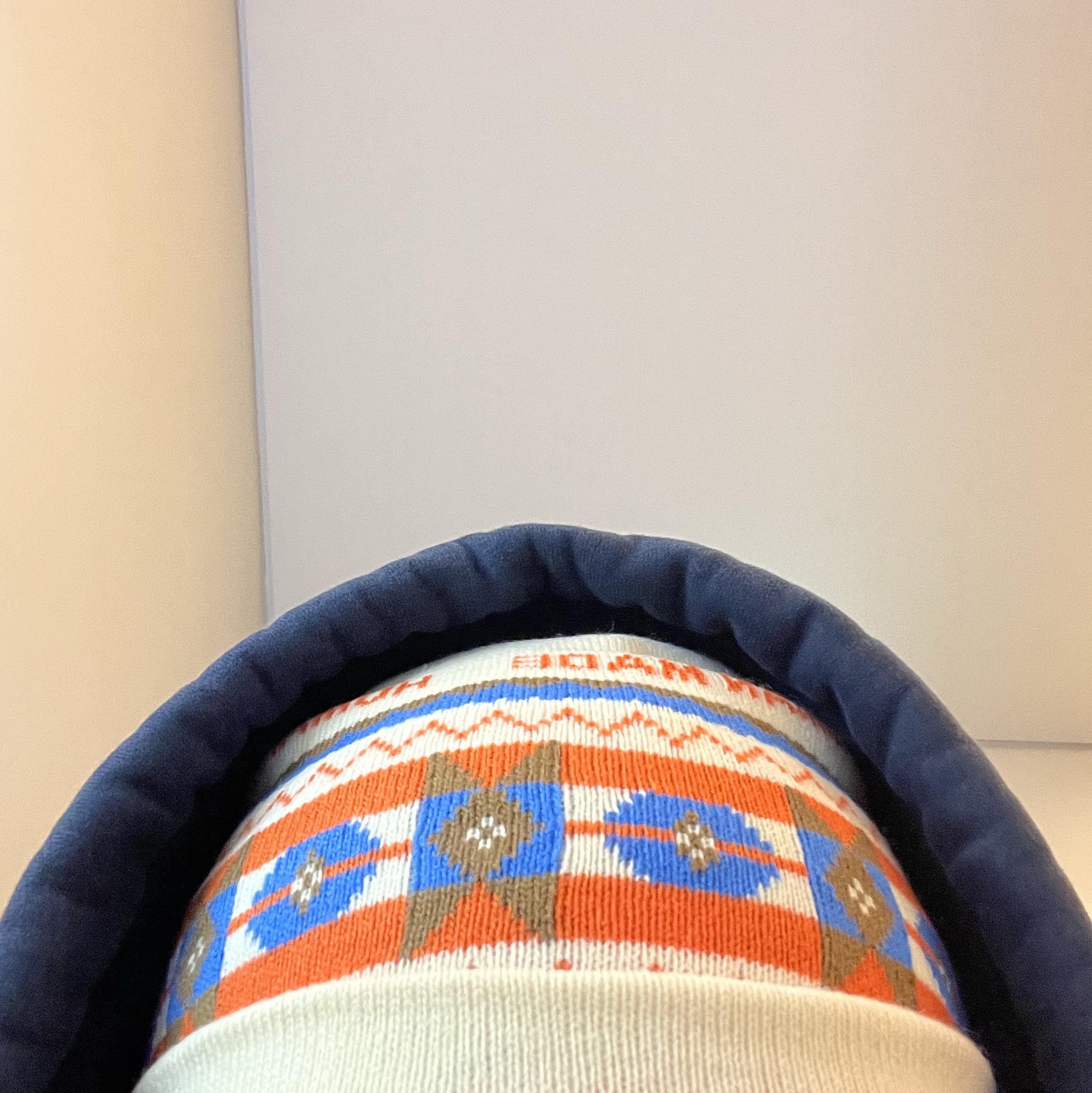 Human Made Jacquard Beanie White 착용 스타일 - 2