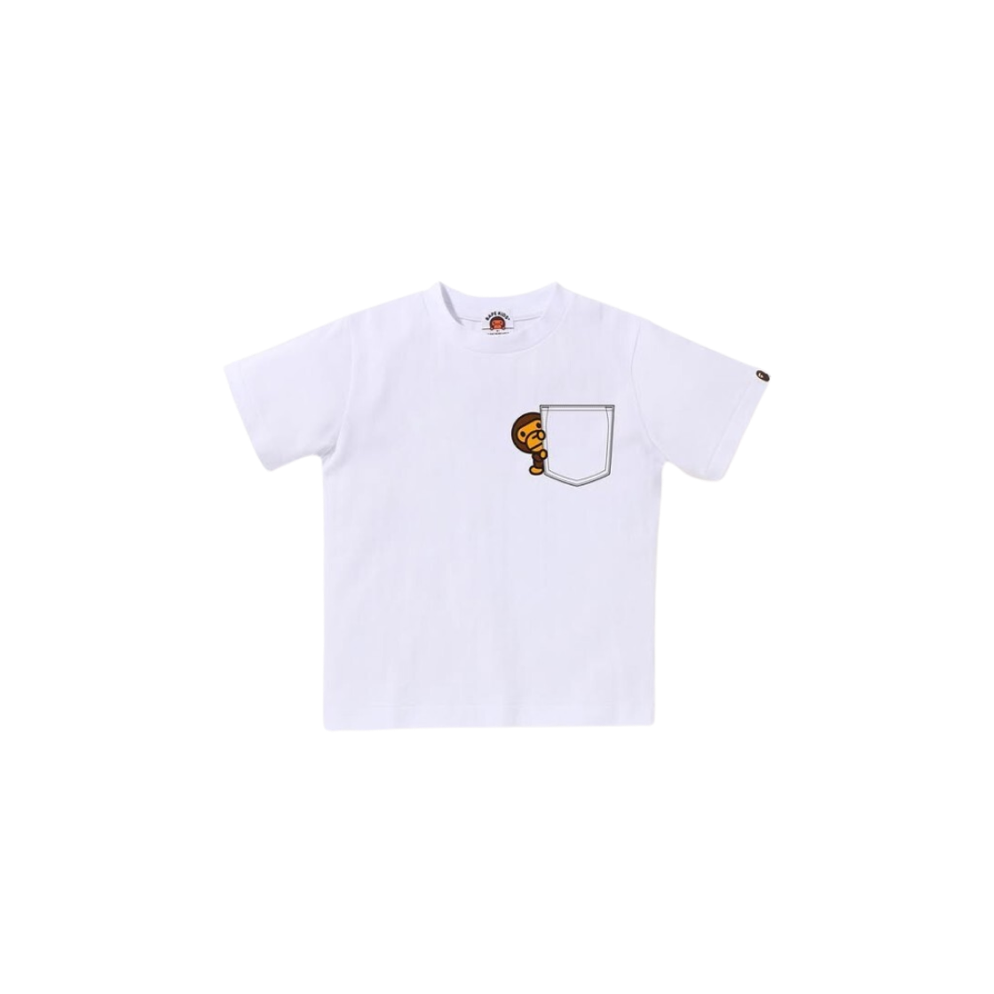 - (Kids) BAPE Milo Fake Pocket T-Shirt White