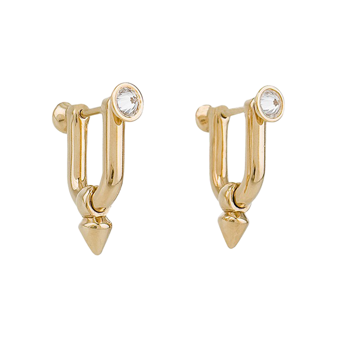 티파니앤코 타이탄 by 퍼렐 윌리엄스 이어링 미듐 18K 옐로우골드 다이아몬드