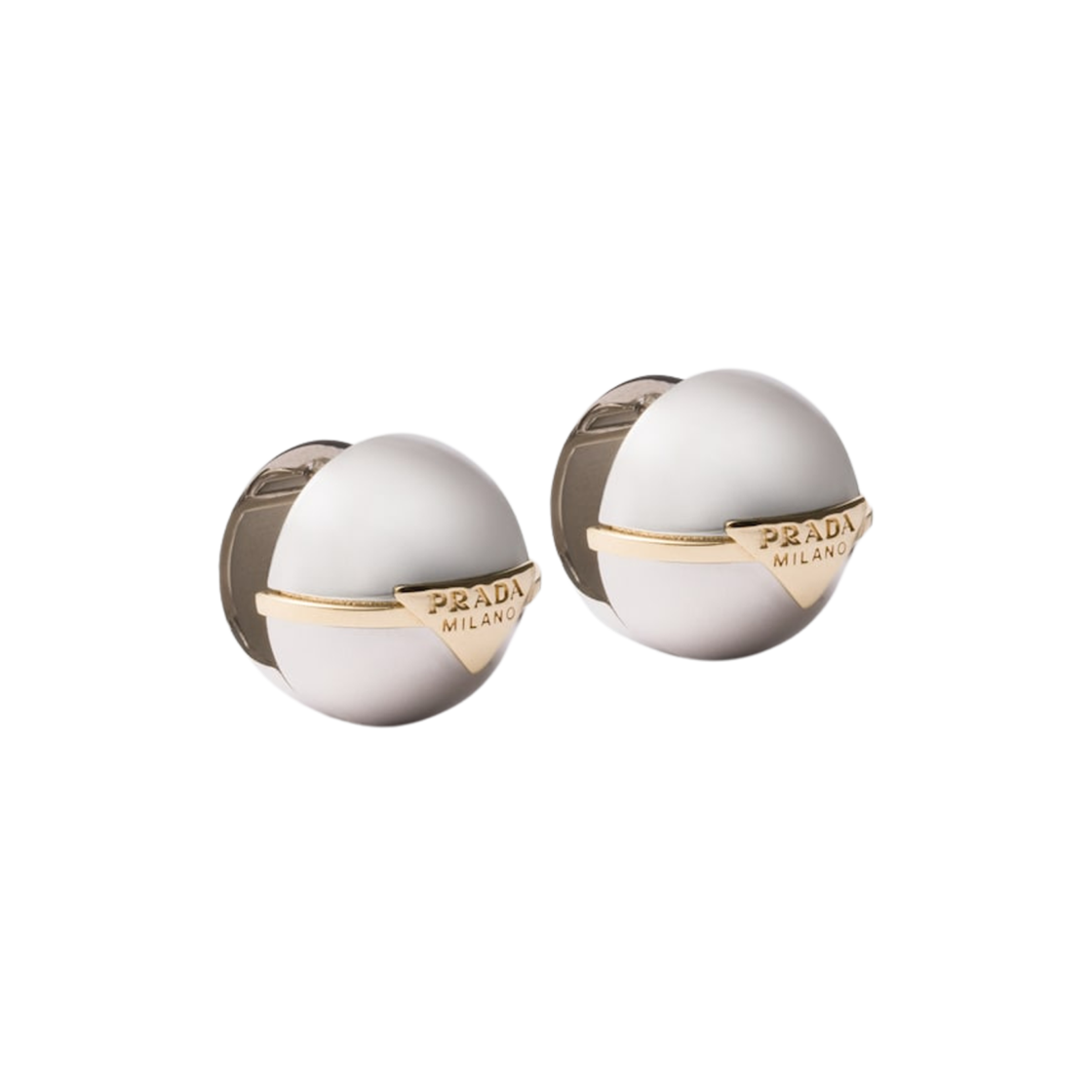 프라다 메탈 이어링 스틸 골드(Prada Metal Earrings Steel Gold) - 1