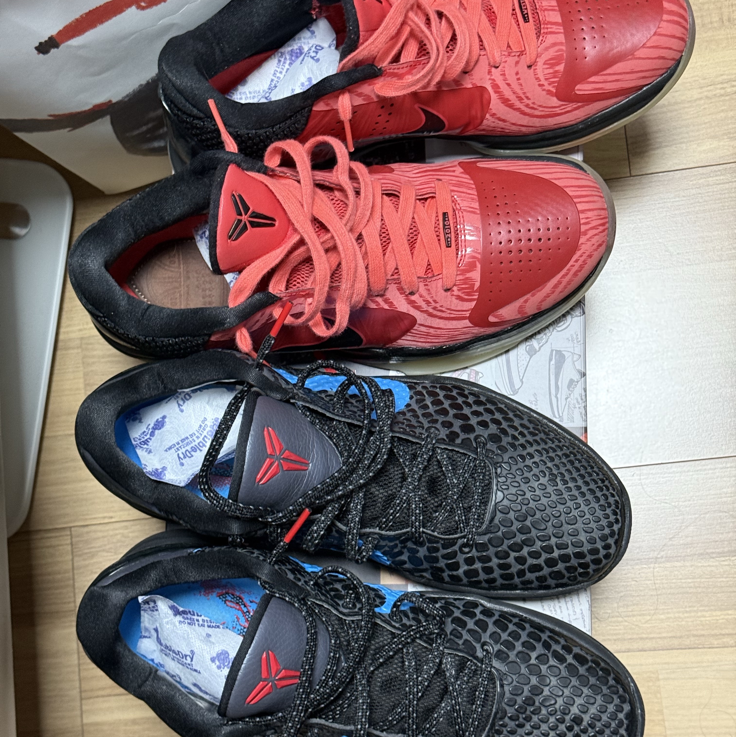 Nike KD 4 Galaxy AS, Nike LeBron XX ASW EP Blue Lightning Coconut Milk 착용 스타일 - 3