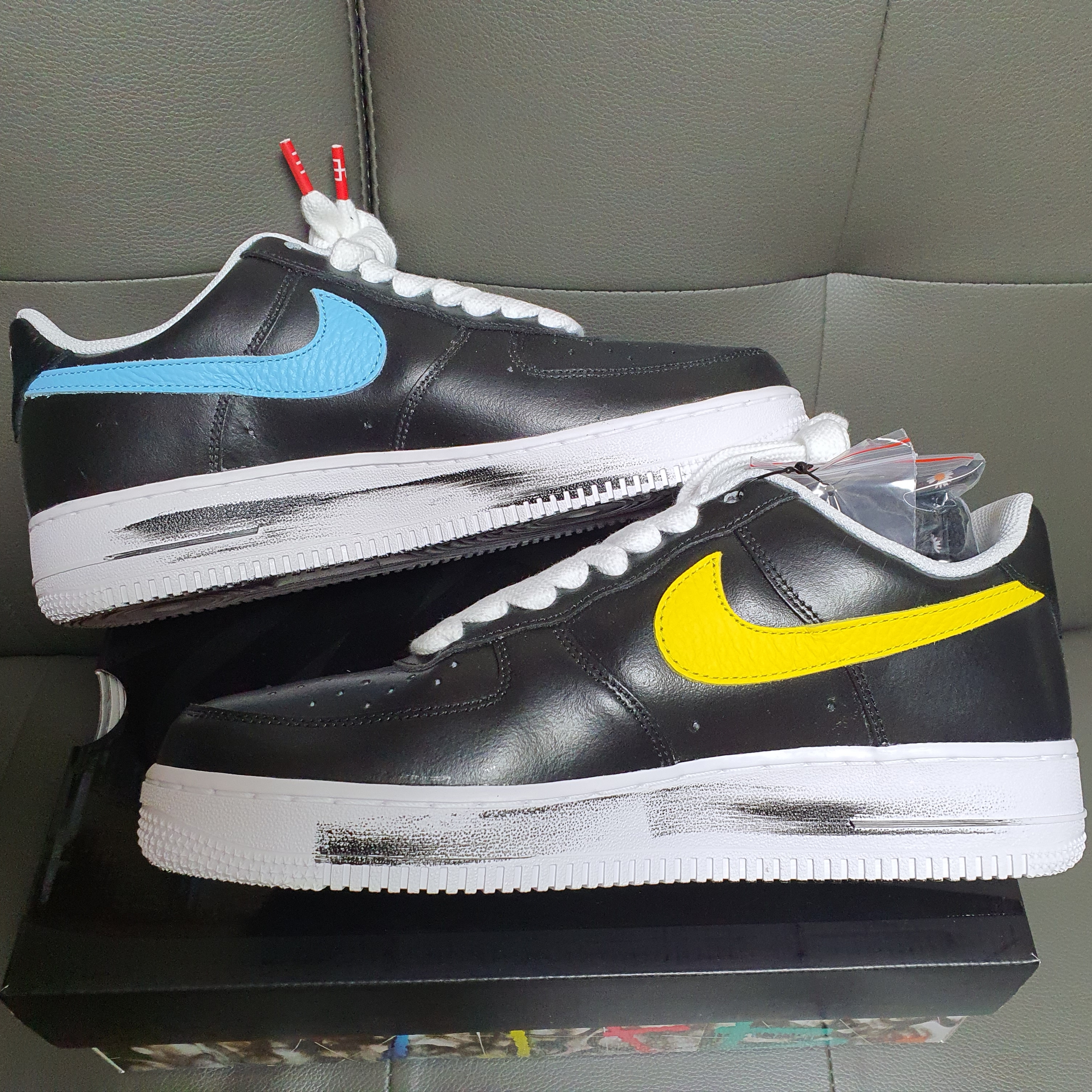 Nike x Peaceminusone Air Force 1 Low Para-Noise 3.0 Black and Multicolor 착용 스타일