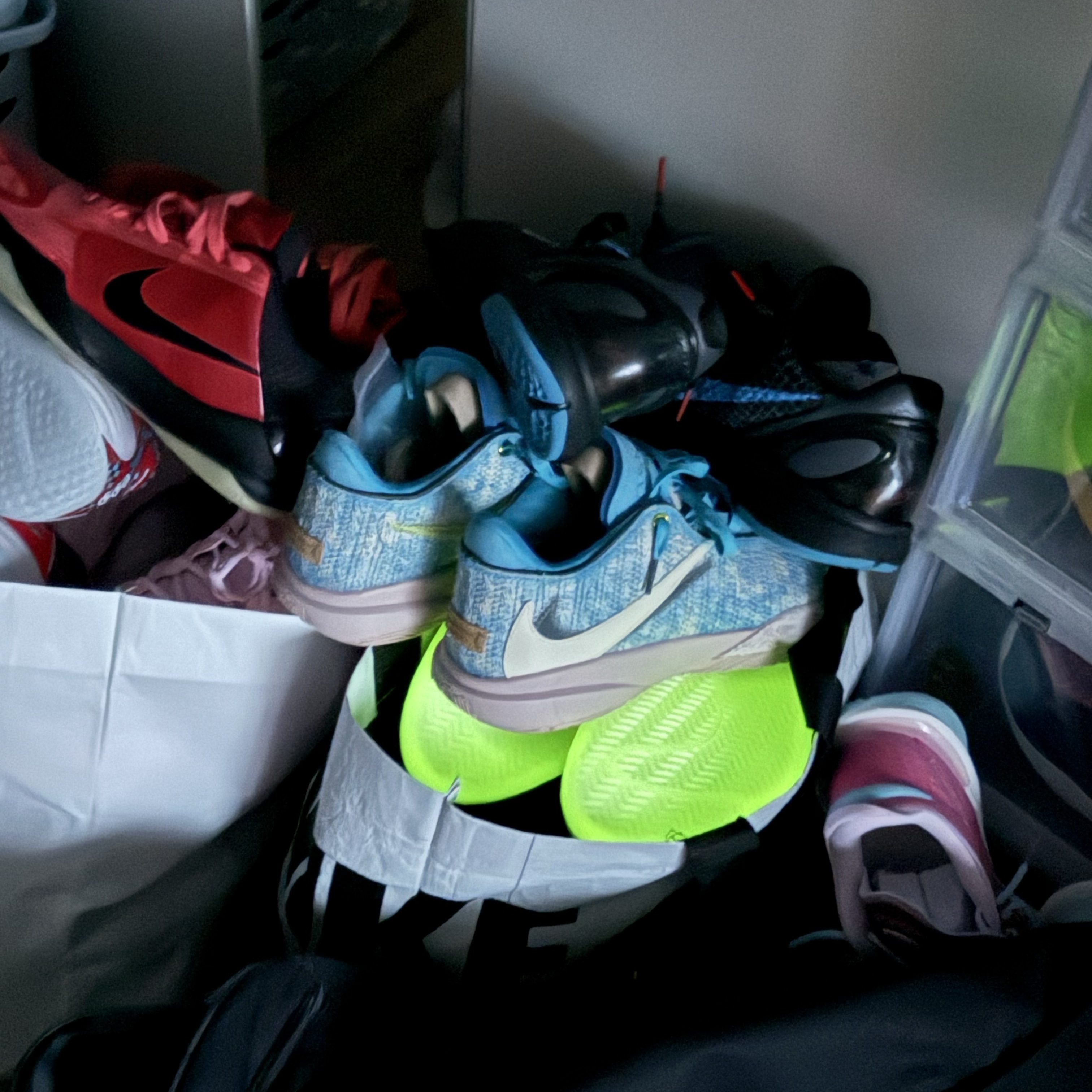 Nike KD 4 Galaxy AS, Nike LeBron XX ASW EP Blue Lightning Coconut Milk 착용 스타일 - 2