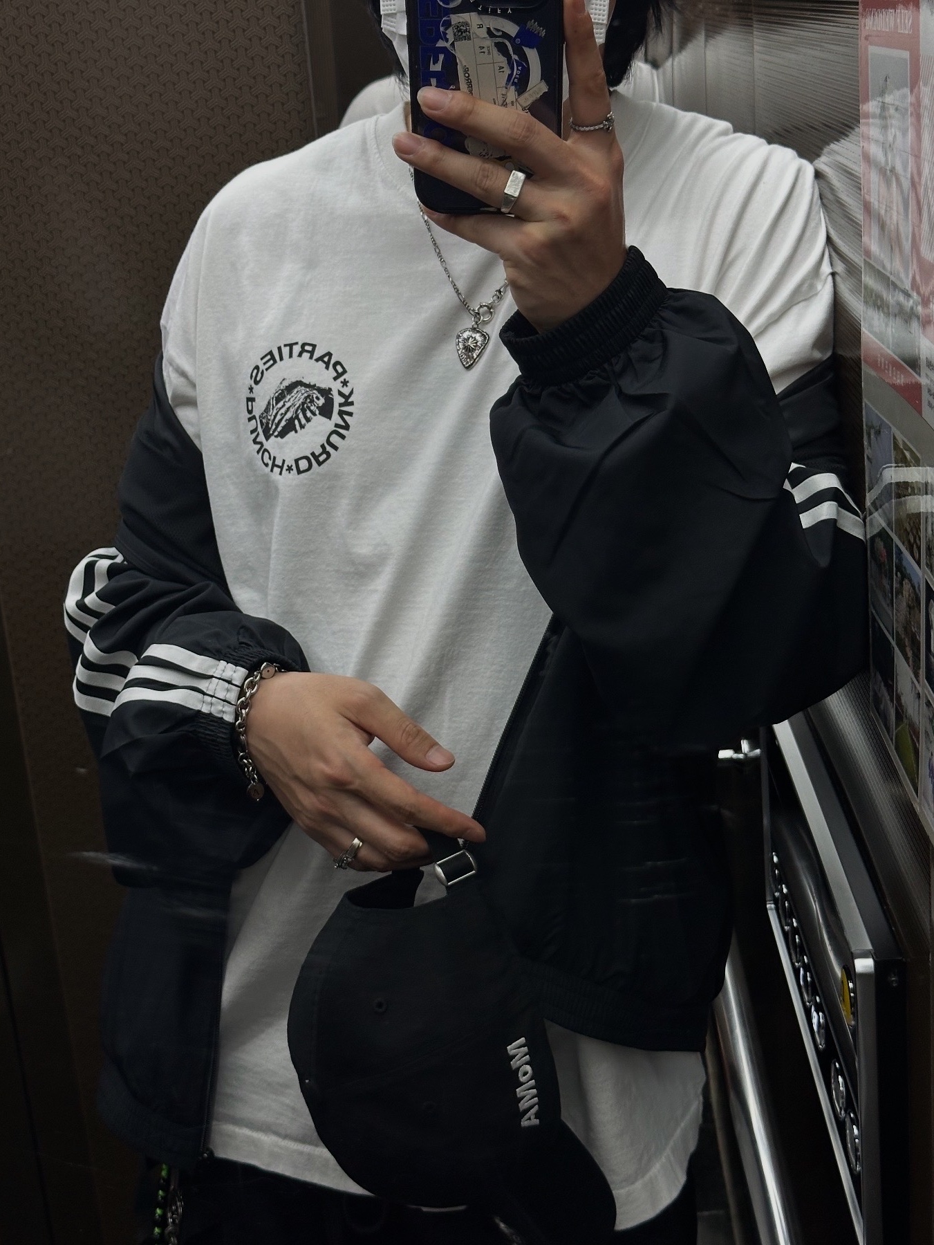 (W) Adidas Adilenium Season 3 Oversized Track Top Black - KR Sizing, Wapworks Hard Knocks Cargo Pants Gas 착용 스타일 - 1