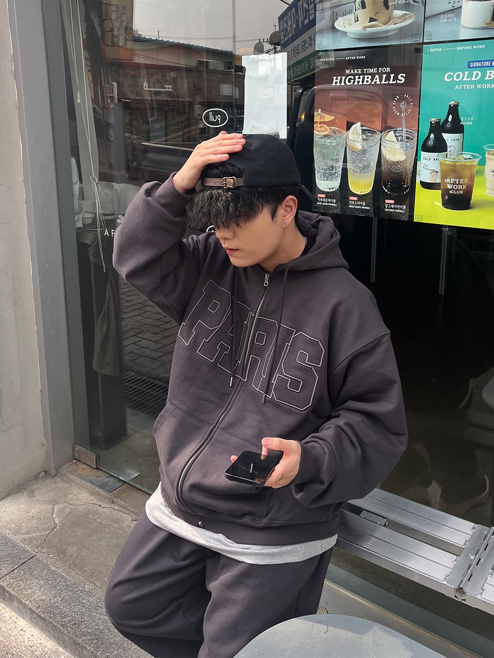 Converse x Drkshdw Turbowpn Black Cream, ETCE Cross Destroyed Cap Black 착용 스타일 - 4