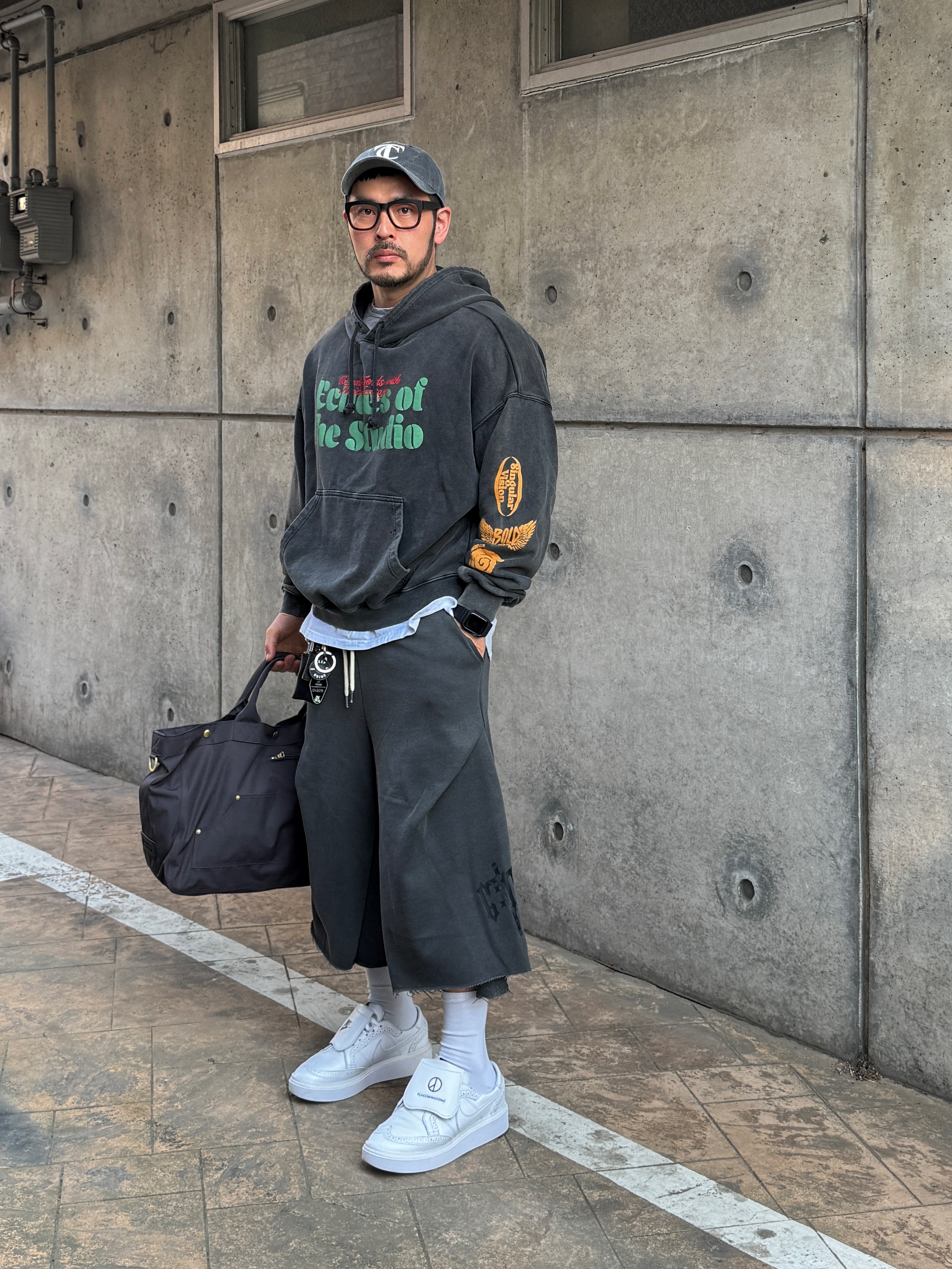 Nike x Peaceminusone Kwondo1 White, moif x inapsquare City Dweller Parka Sand 착용 스타일 - 6