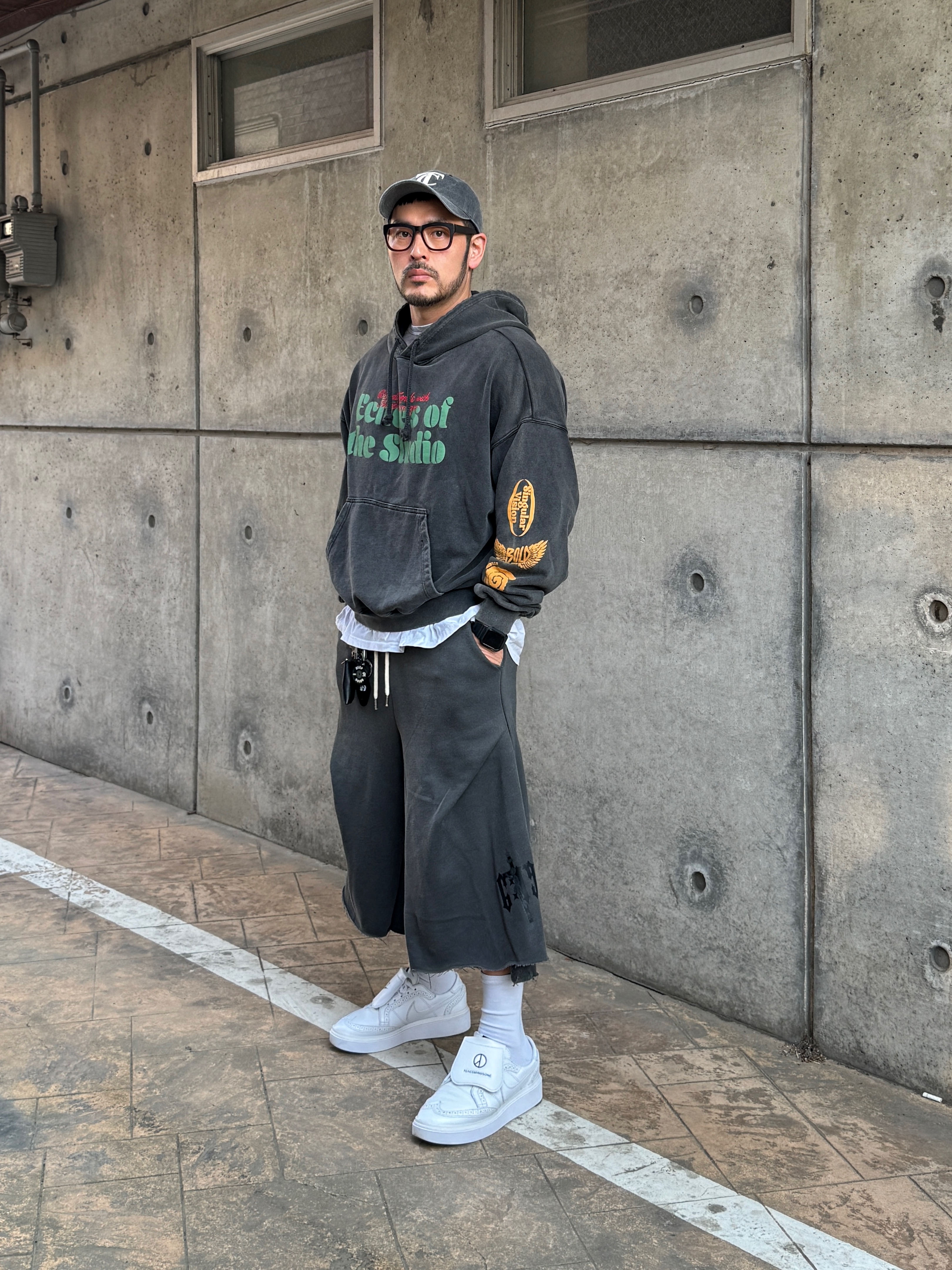Nike x Peaceminusone Kwondo1 White, moif x inapsquare City Dweller Parka Sand 착용 스타일 - 1