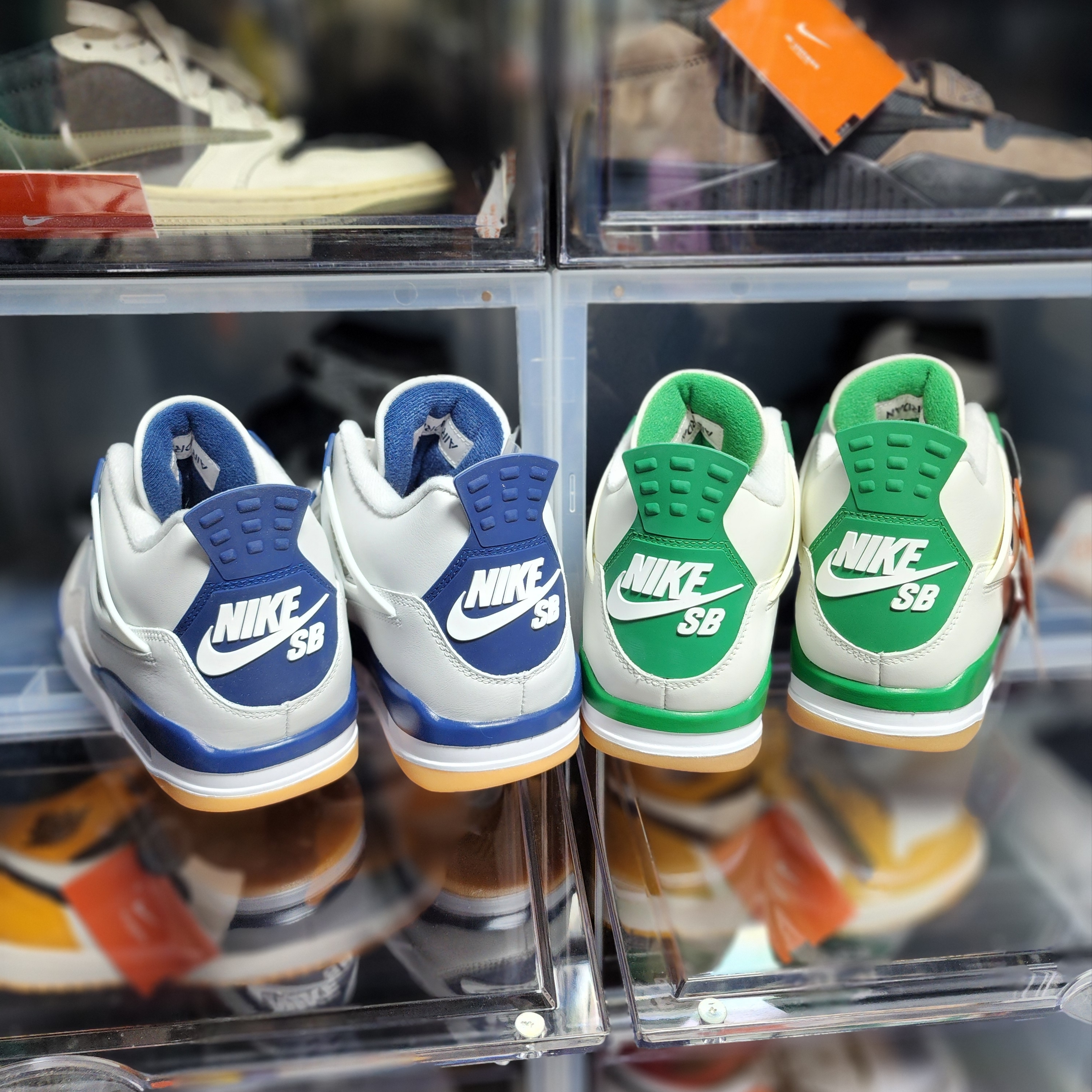 Jordan 4 x Nike SB Retro SP Navy, Jordan 4 x Nike SB Retro SP Pine Green 착용 스타일