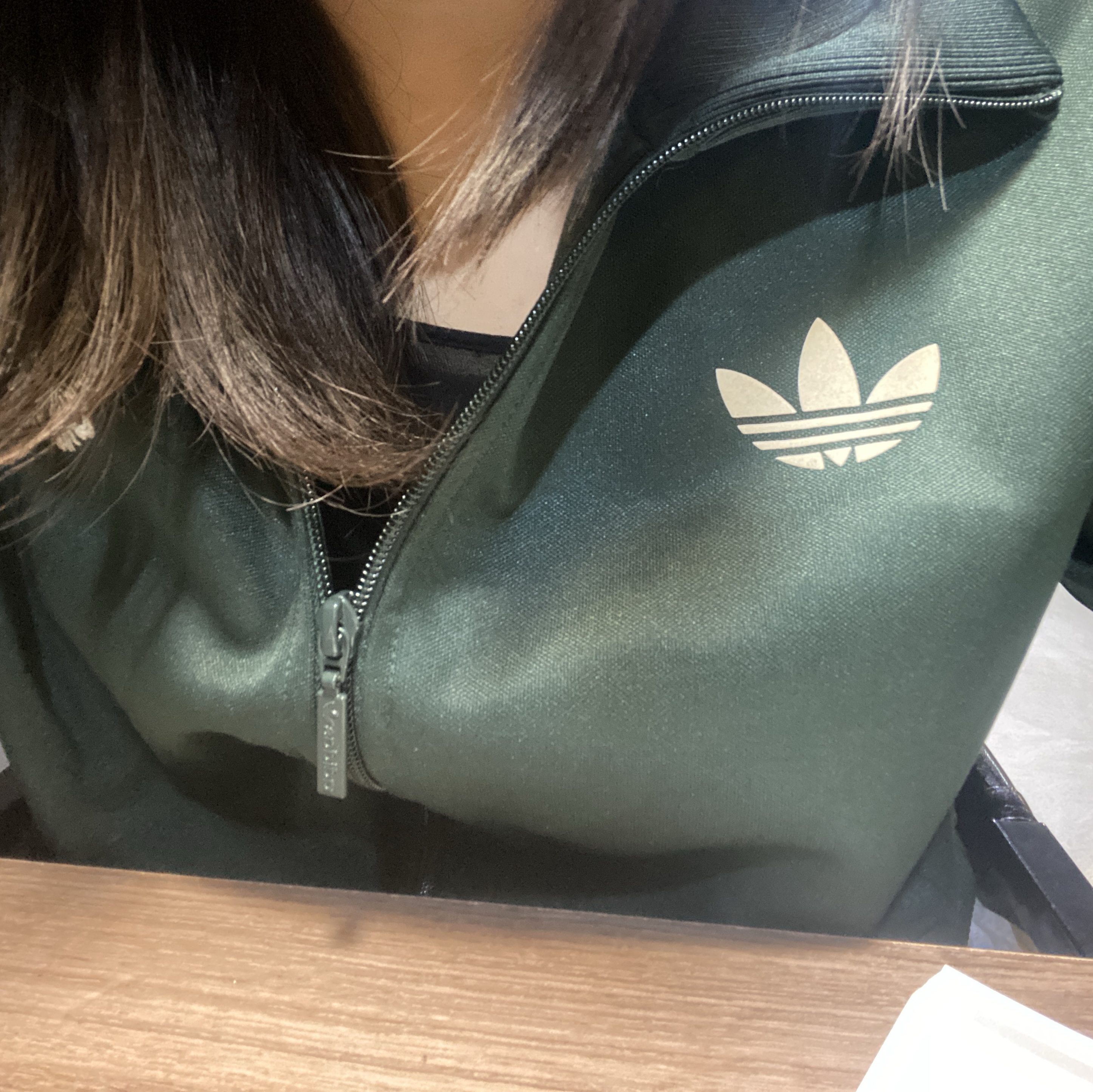 Adidas Bayern Munchen Seasonal Track Top Shadow Green - KR Sizing 착용 스타일 - 1