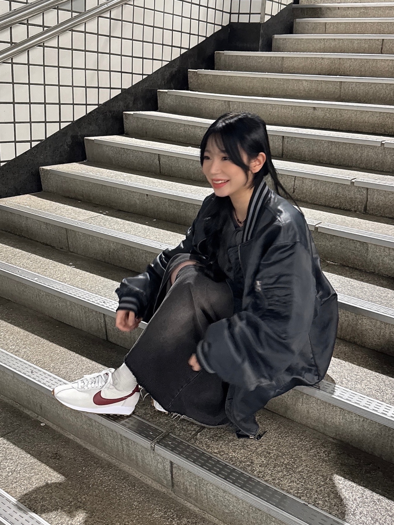 (W) Nike LD-1000 Summit White Sail 착용 스타일 - 4
