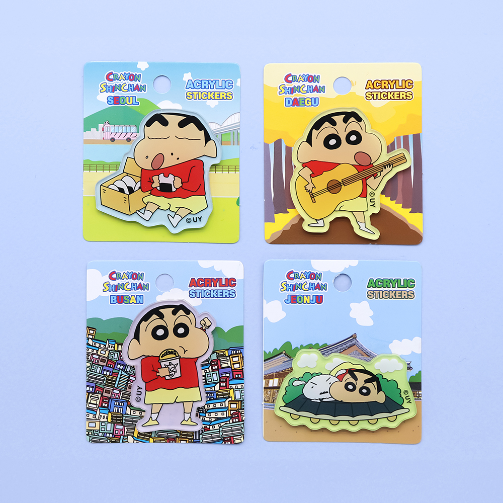 대원미디어 짱구는못말려 지역테마 아크릴 스티커 서울(Daewonmedia Crayon Shin Chan Regional Theme Acrylic Sticker Seoul) - 2