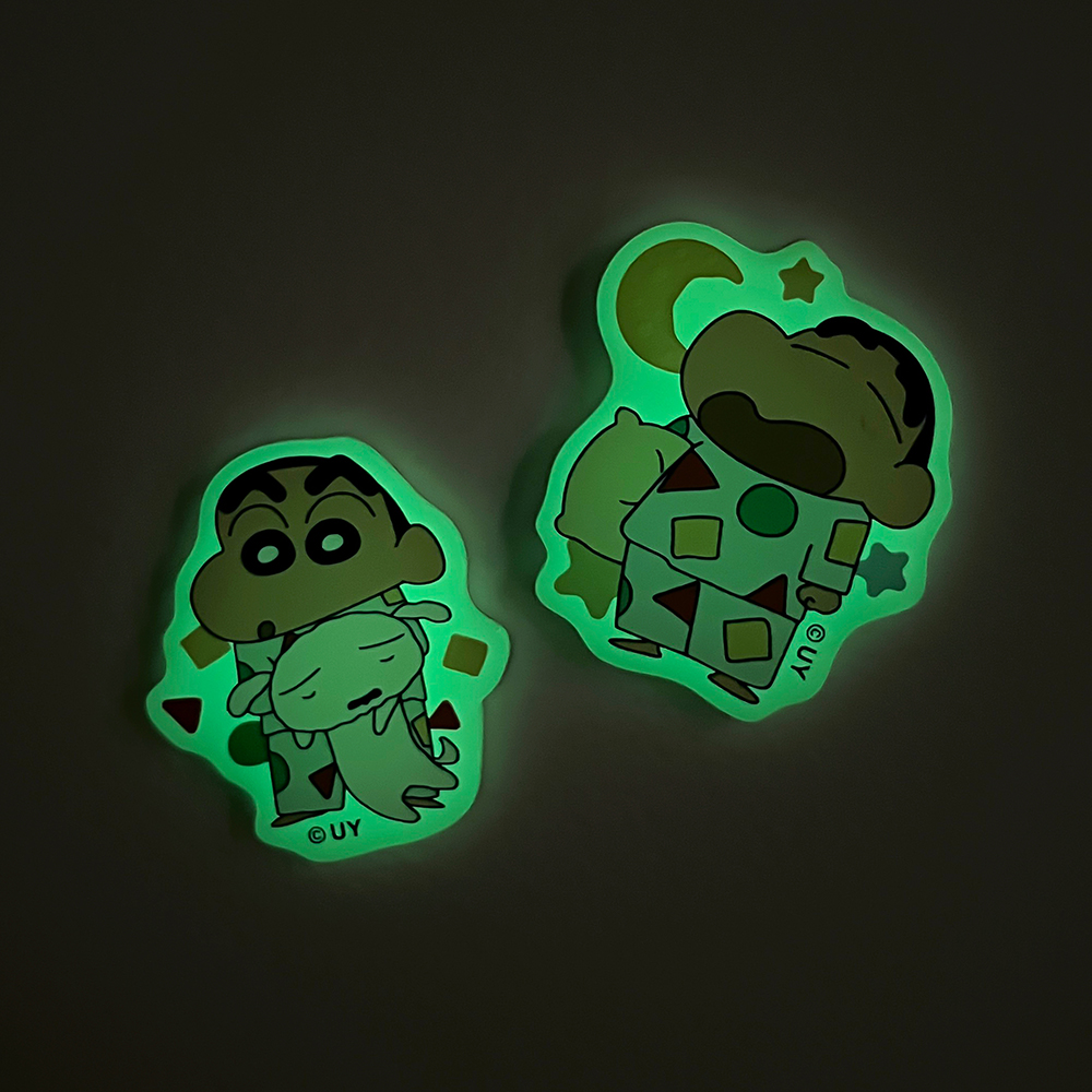 대원미디어 짱구는못말려 아크릴 야광 스티커 흰둥아 많이 졸려(Daewonmedia Crayon Shin Chan Acrylic Glow-In-The-Dark Sticker Sleepy Shiro) - 2