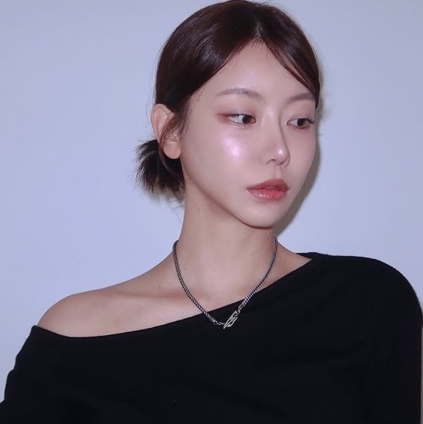 Diesel Dx1552040 Stainless Steel Chain Necklace Silver Black 착용 스타일
