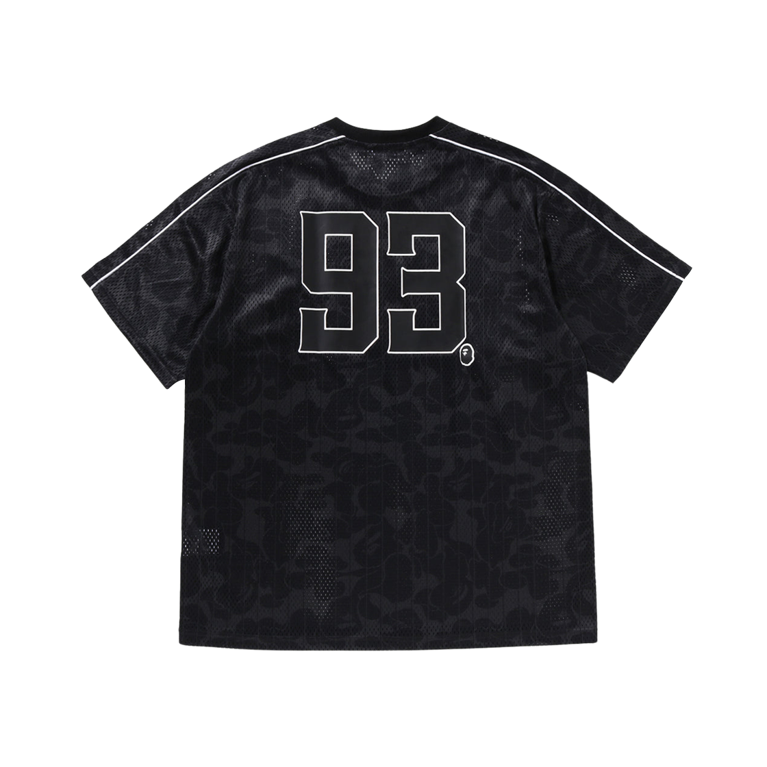 베이프 카모 스트라이프 베이스볼 로고 릴렉스드 핏 티셔츠 블랙(BAPE Camo Stripe Baseball Logo Relaxed Fit T-Shirt Black) - 2