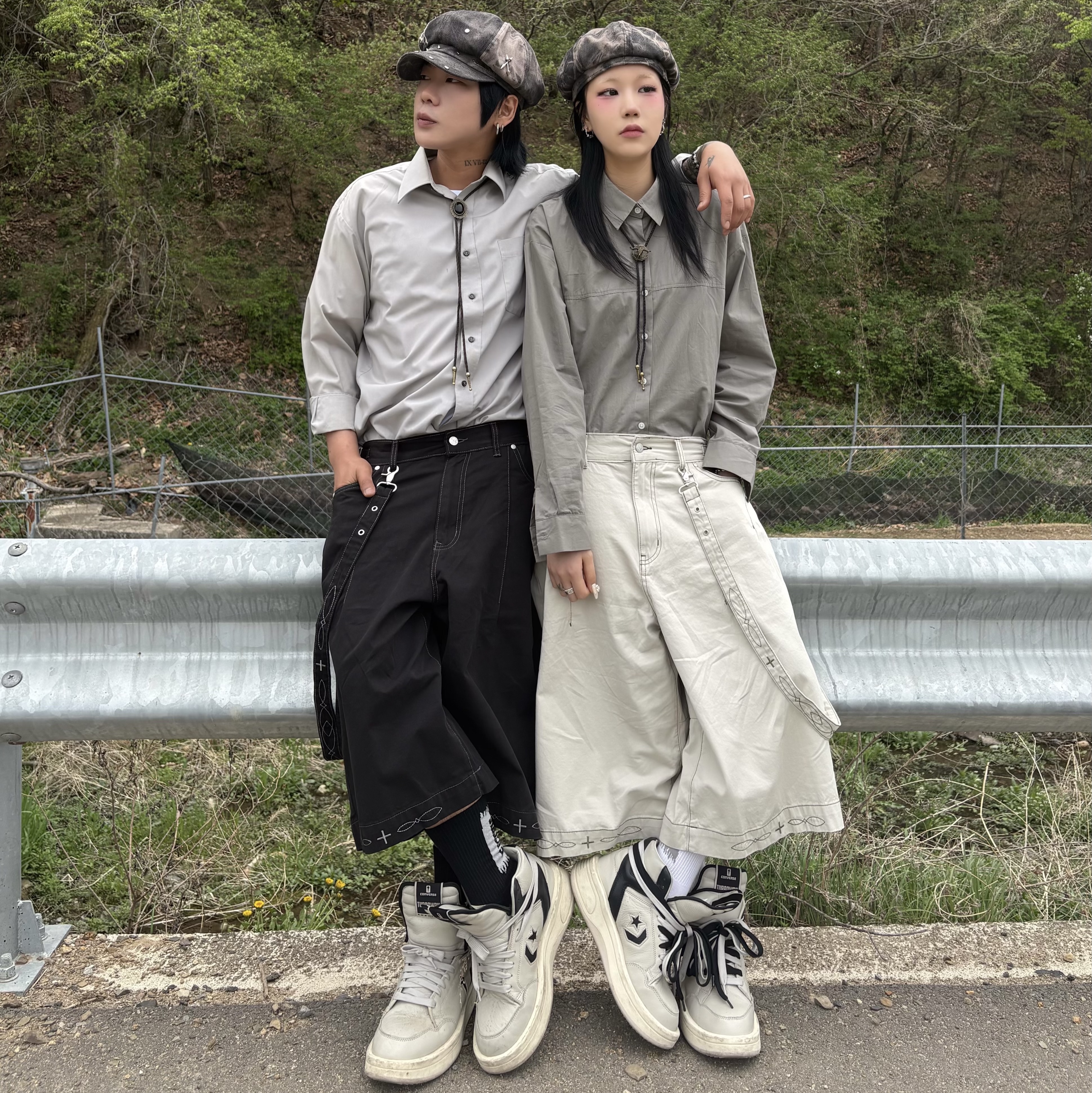 컨버스 x 다크쉐도우 터보웨폰 펠리칸 착용 스타일 - 2