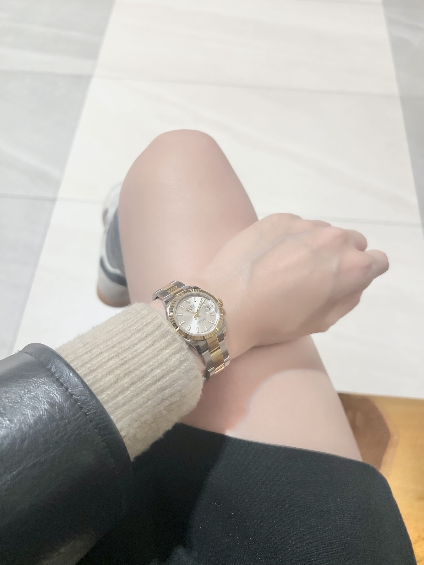Rolex Lady-Datejust 28mm 279173 Silver Oyster 착용 스타일 - 2
