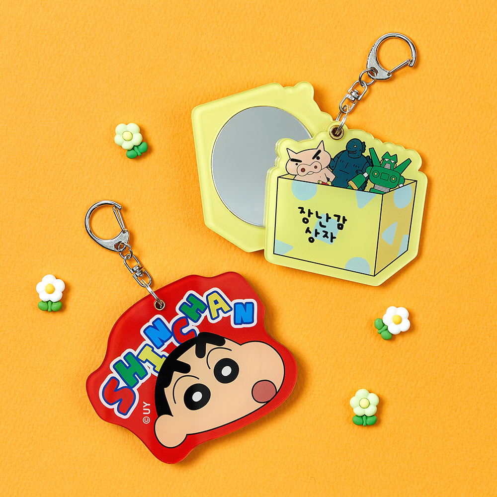 대원미디어 짱구는못말려 슬라이드 미러 아크릴 키링 장난감상자(Daewonmedia Crayon Shin Chan Slide Mirror Acrylic Keyring Toy Box) - 2