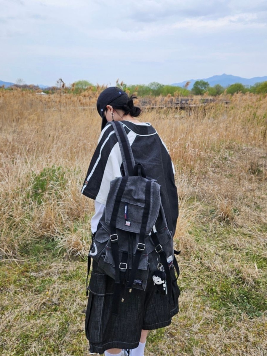 SPORT CHAMBER SC Flash Baseball Jersey Black, SPORT CHAMBER SC Sporty Rucksack Charcol 착용 스타일 - 2