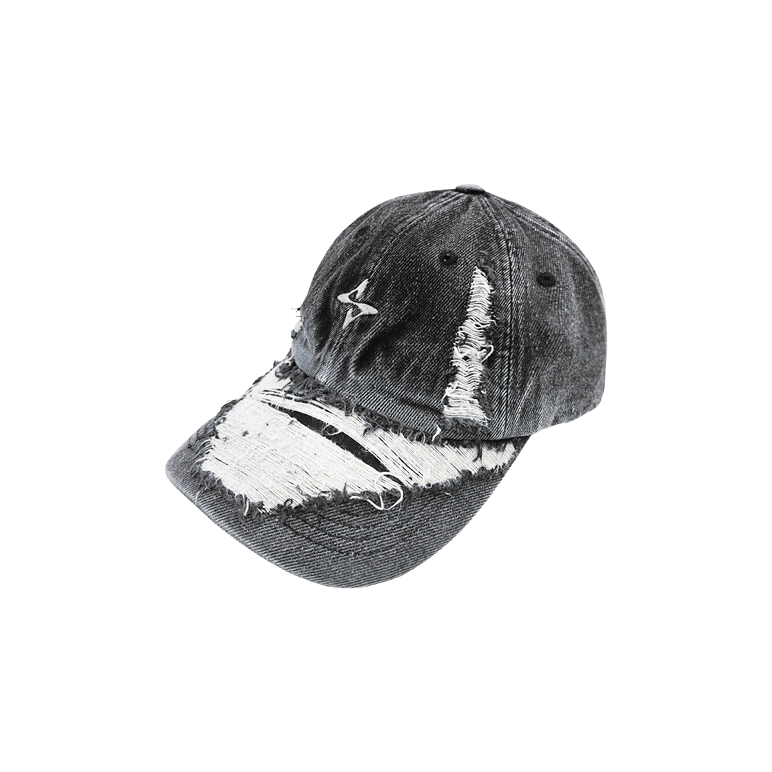 BLR24SSCP03BW BLR Grunge Denim Cap Black & White - 대표 이미지 #1
