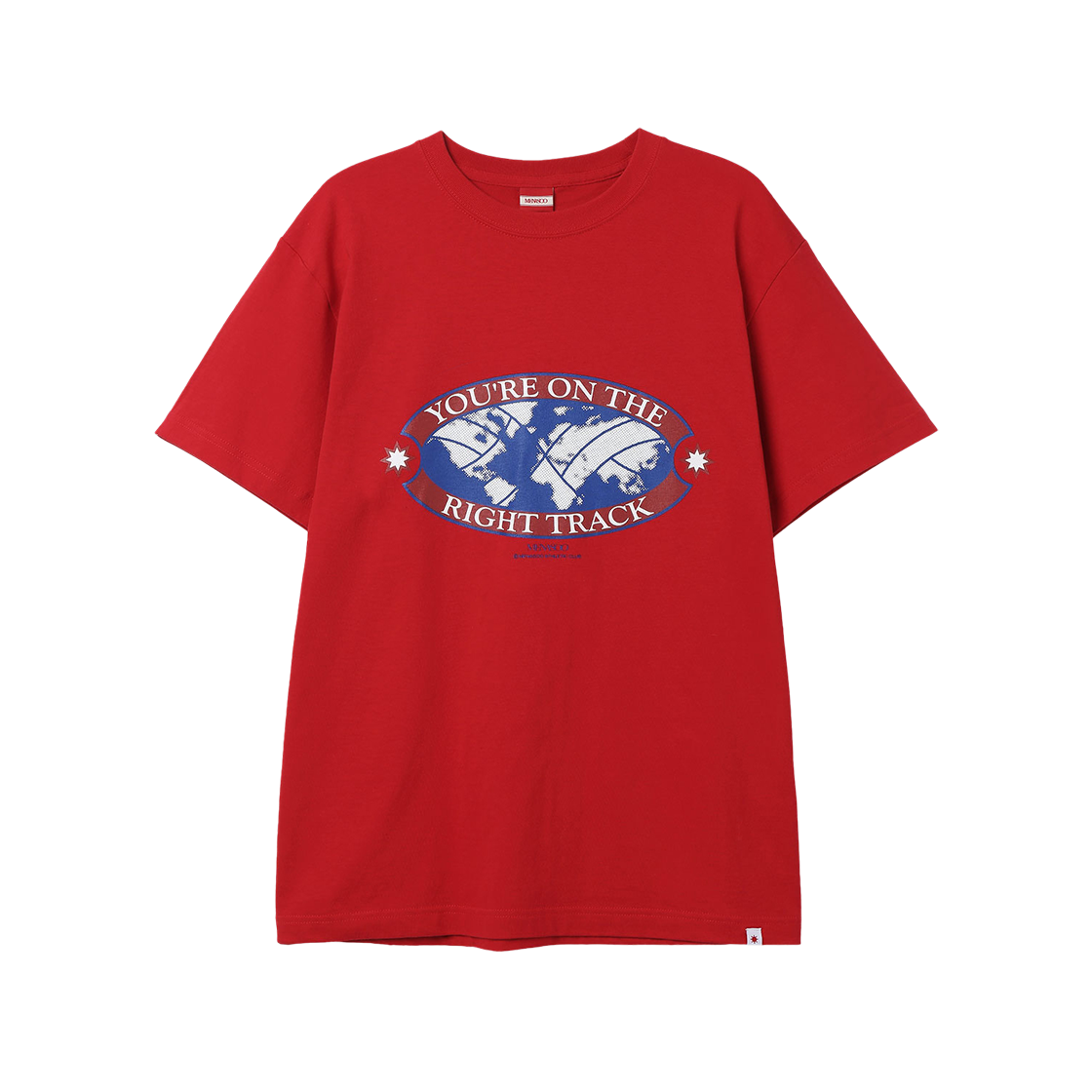 미나수 라이트 트랙 티셔츠 빨강(Menasoo Right Track T Shirt Red)