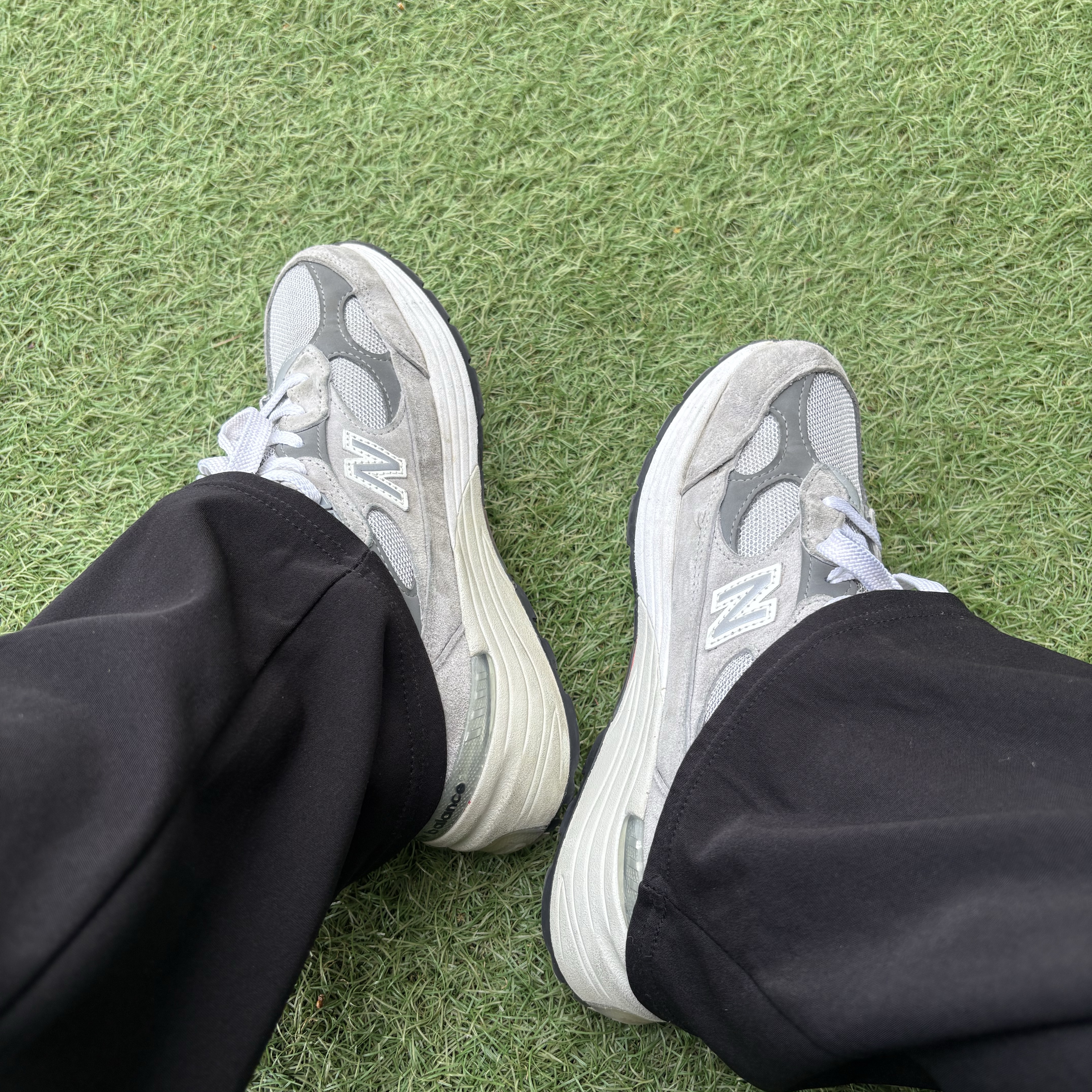 New Balance 992 Made in USA Grey - D Standard 착용 스타일