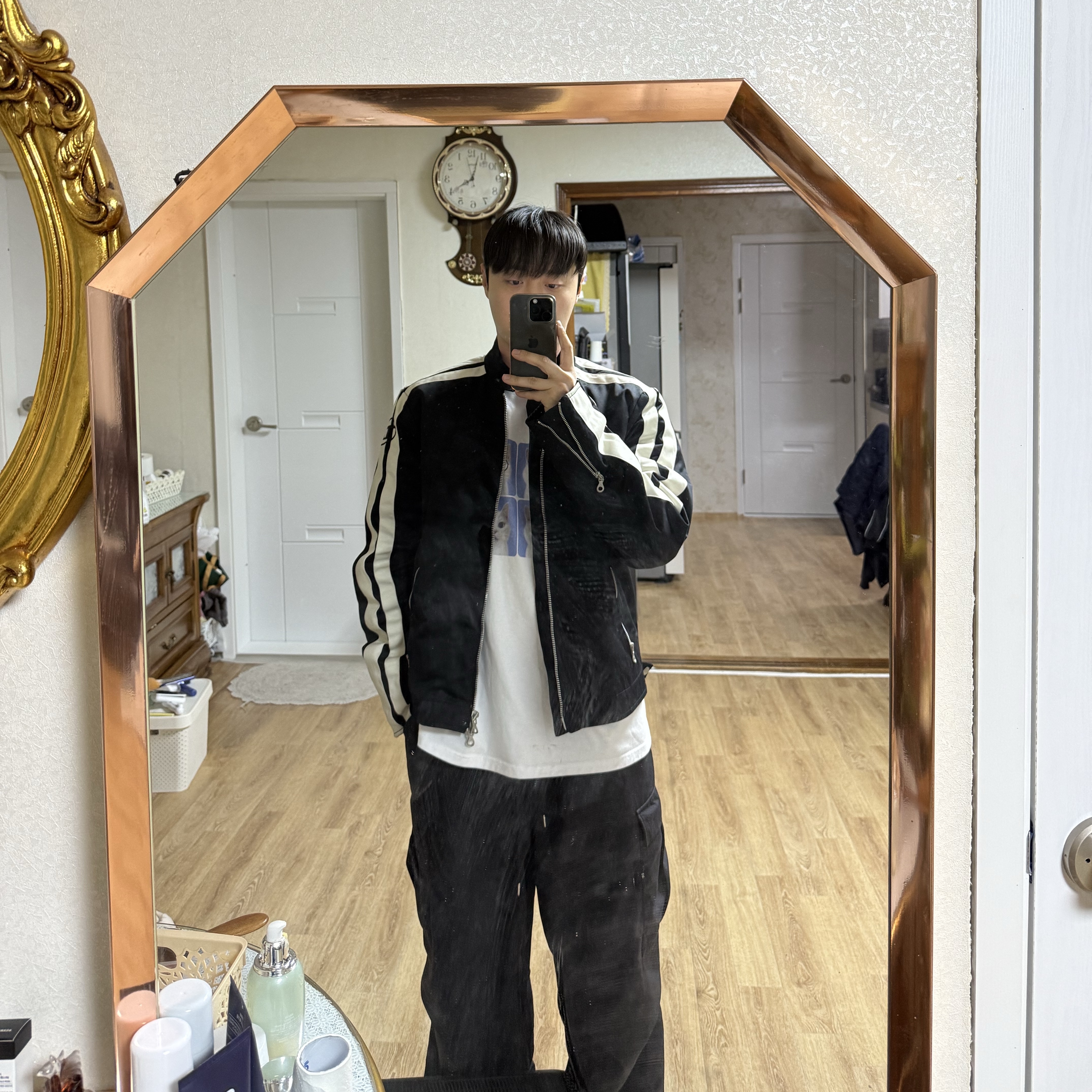 Diesel J-Beck Biker Jacket Black 착용 스타일
