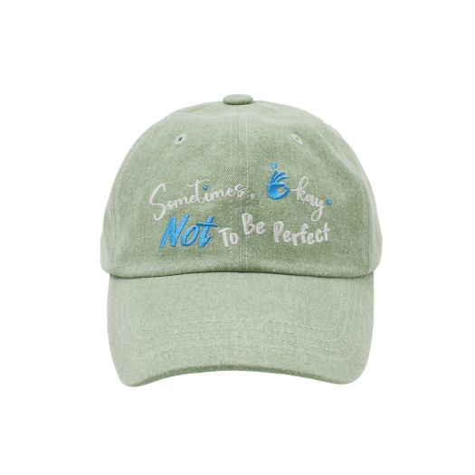 25SSSOBC-LG ALLINCOMPLETE Sometimes Okay Unisex Ball Cap Light Green