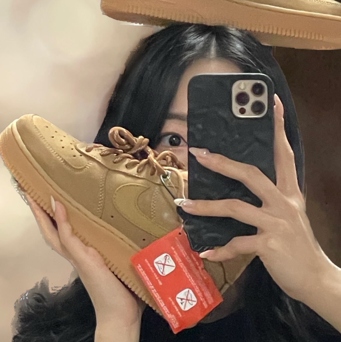 Nike Air Force 1 '07 WB Flax 착용 스타일