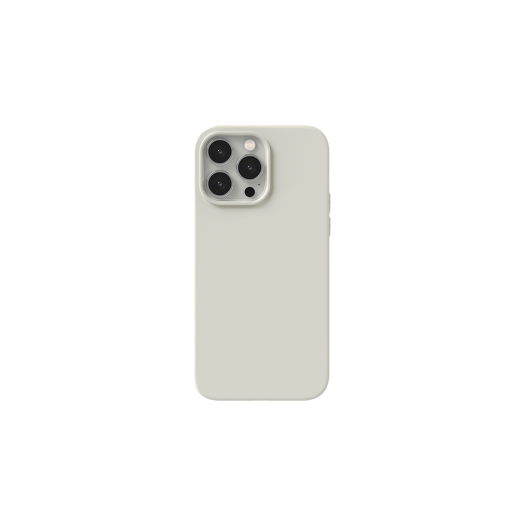 S100700092 SINJIMORU MagSafe Soft Grip Silicone iPhone 16/15/14/13/12 Mini Plus Pro Max Case Light Gray